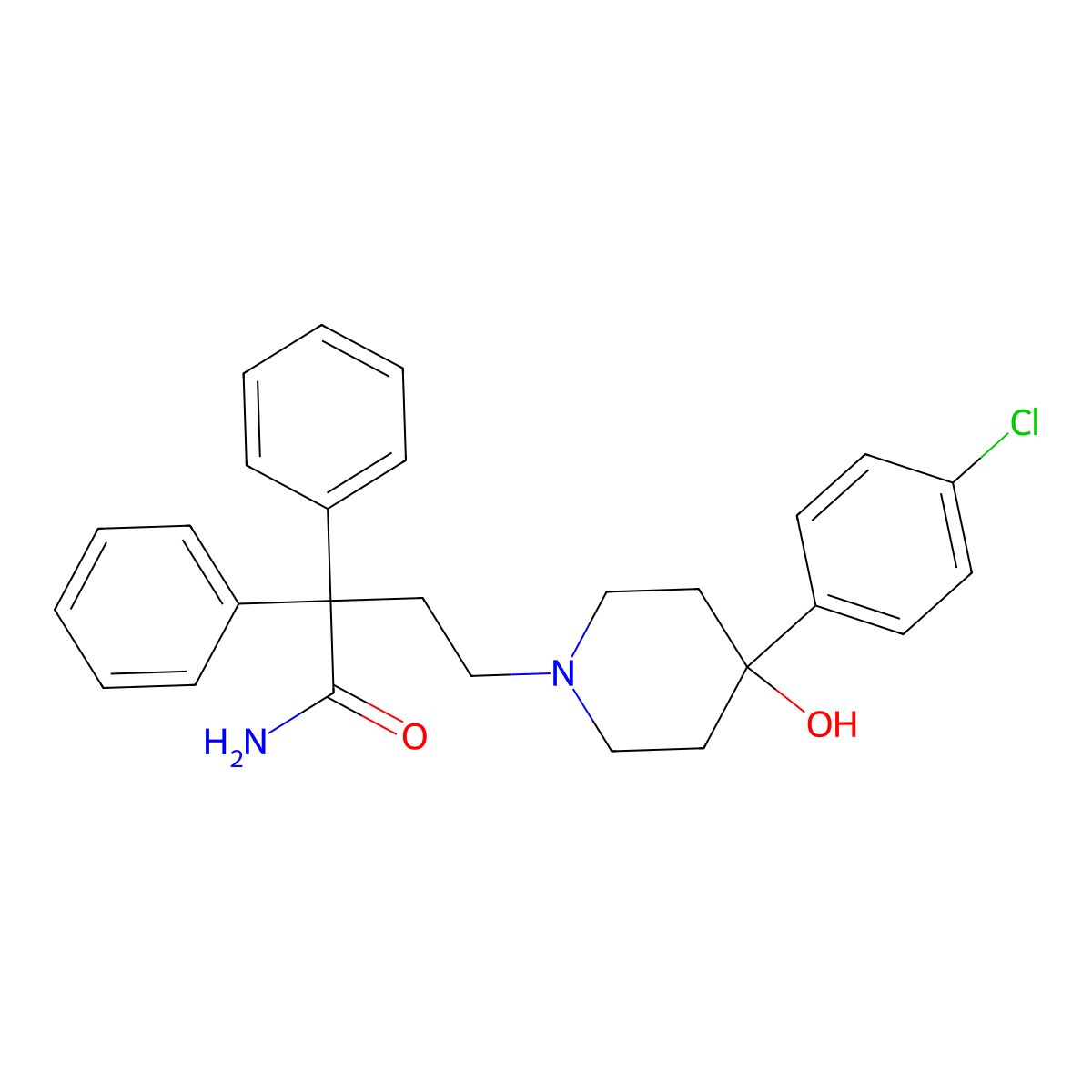 N-Didesmethyl Loperamide molecular structure, CAS 66164-06-5