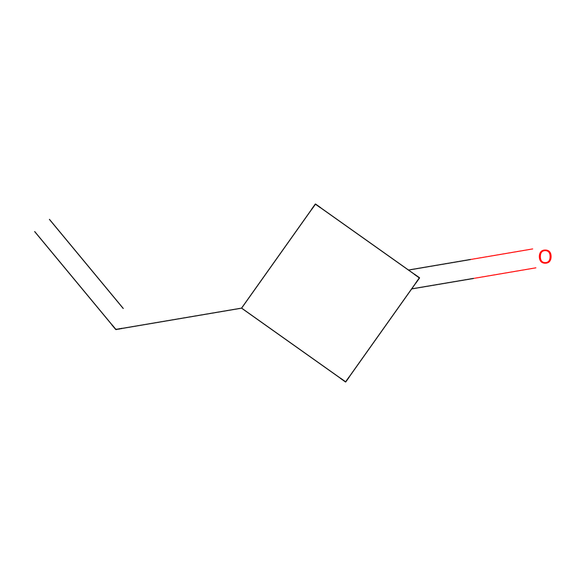 3-Ethenylcyclobutan-1-one molecular structure, CAS 66166-61-8