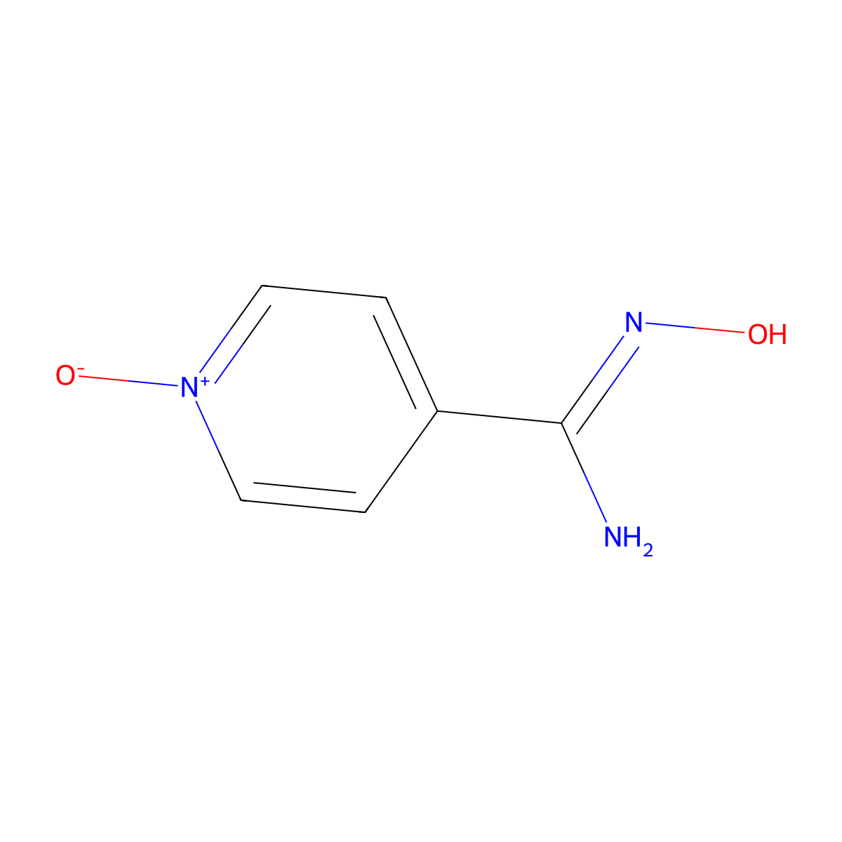 N-Hydroxy-1-oxy-isonicotinamidine molecular structure, CAS 66168-50-1