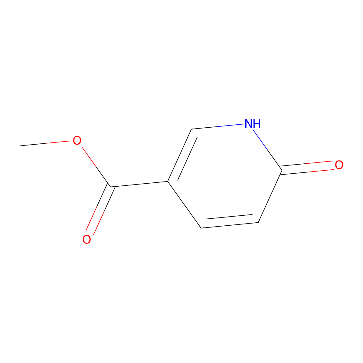 Methyl 6-oxo-1,6-dihydropyridine-3-carboxylate molecular structure, CAS 66171-50-4