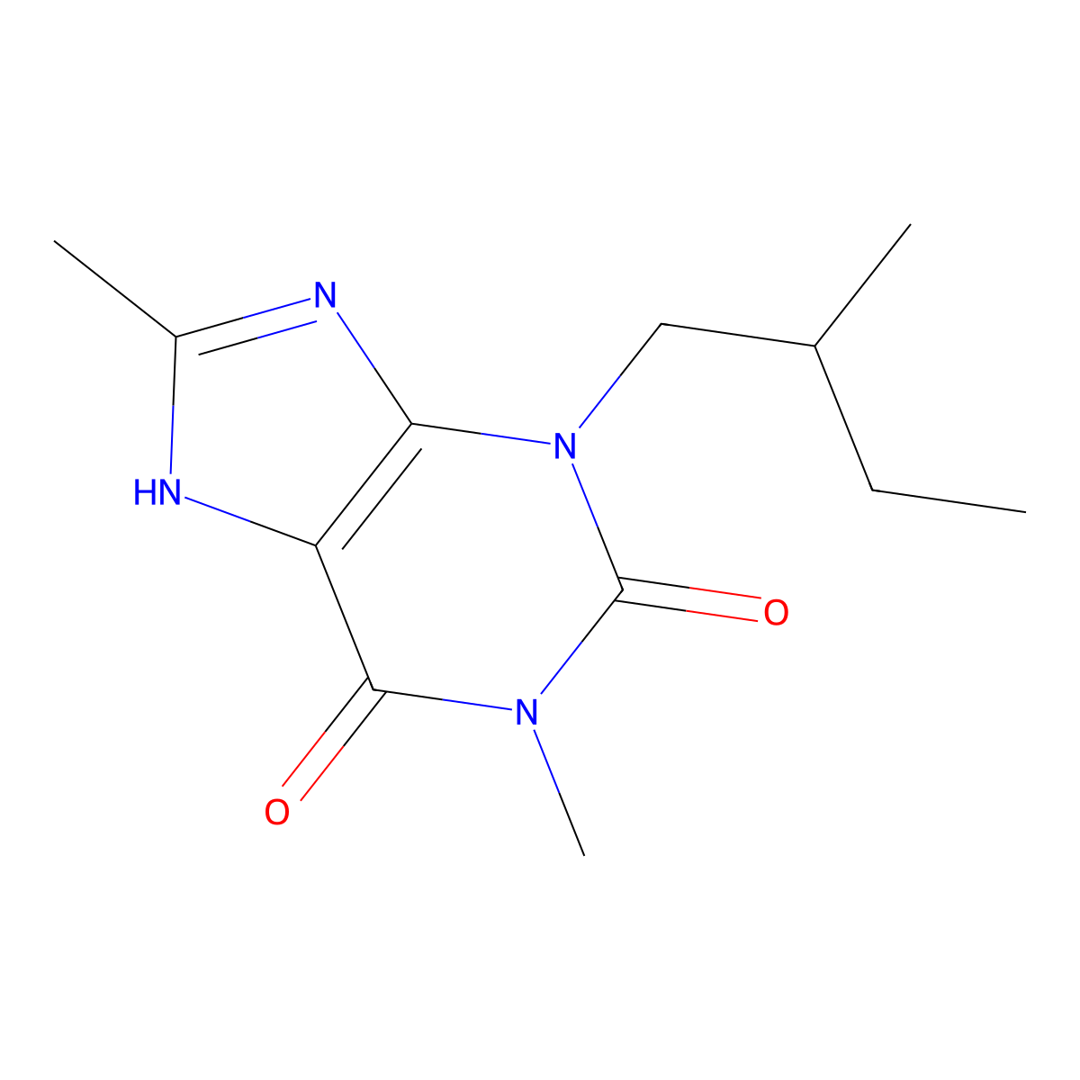 Verofylline molecular structure, CAS 66172-75-6