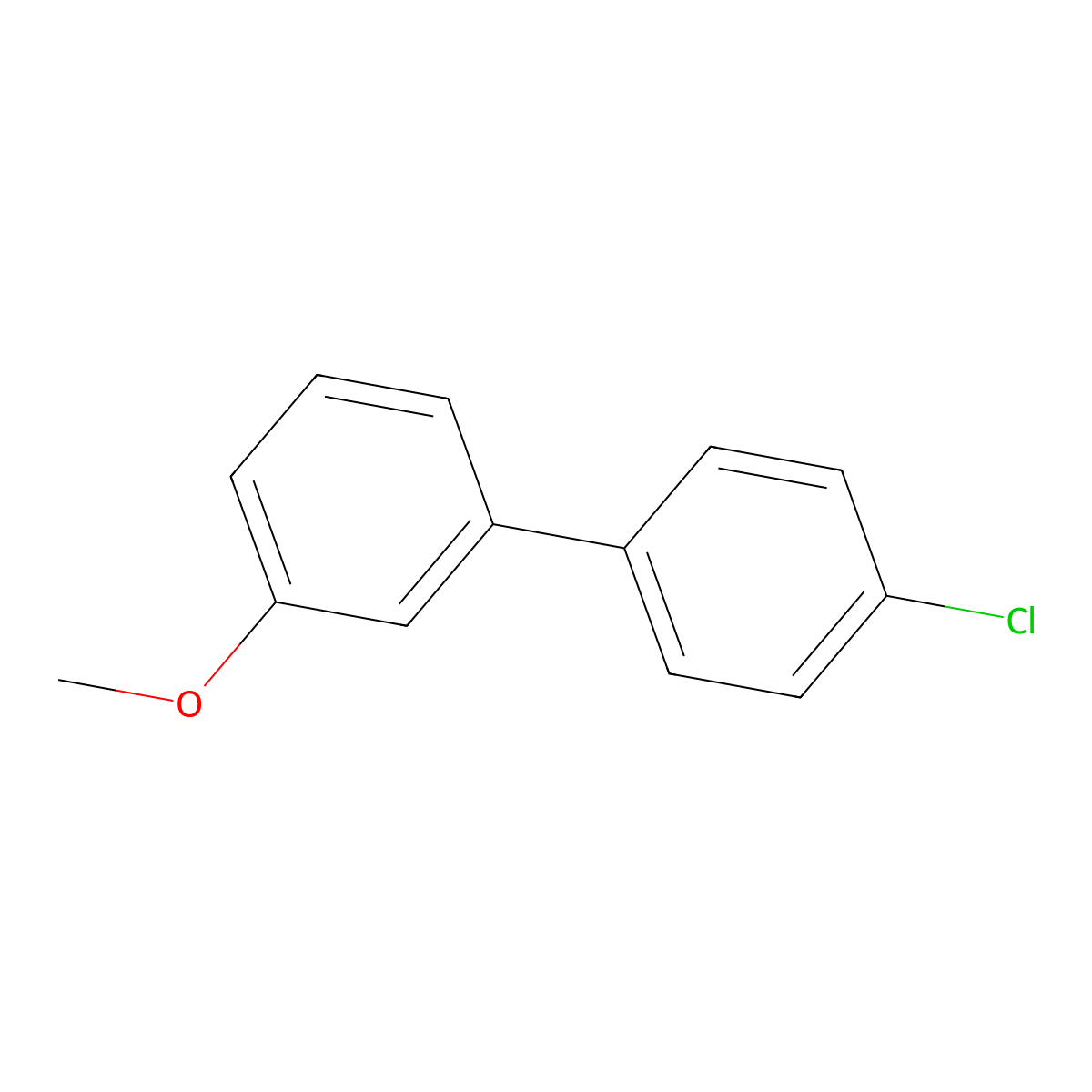 1,1'-Biphenyl, 4-chloro-3'-methoxy- molecular structure, CAS 66175-36-8