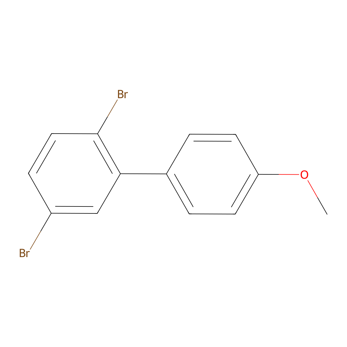 2,5-Dibromo-4'-methoxy-1,1'-biphenyl molecular structure, CAS 66175-43-7