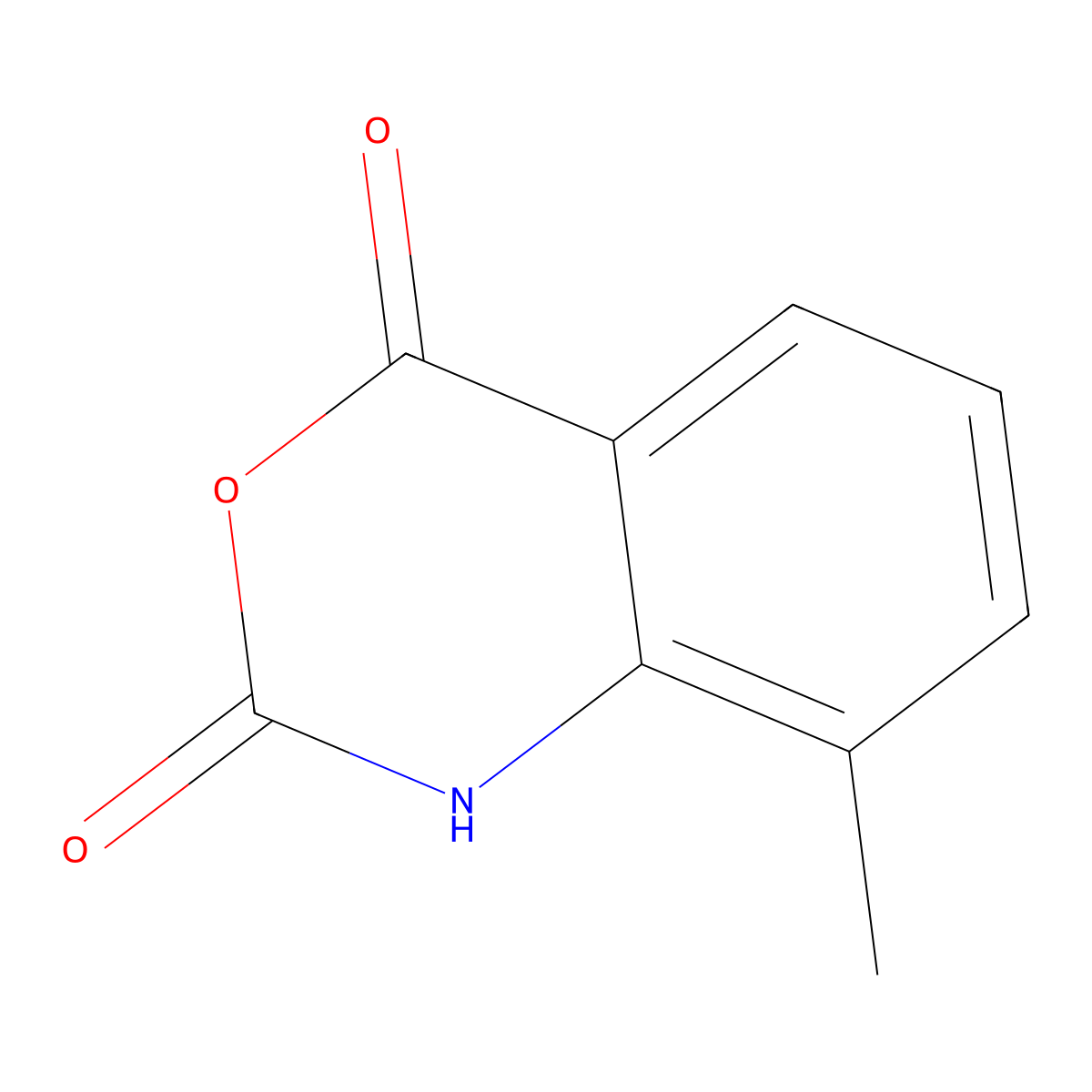 8-methyl-2,4-dihydro-1H-3,1-benzoxazine-2,4-dione molecular structure, CAS 66176-17-8