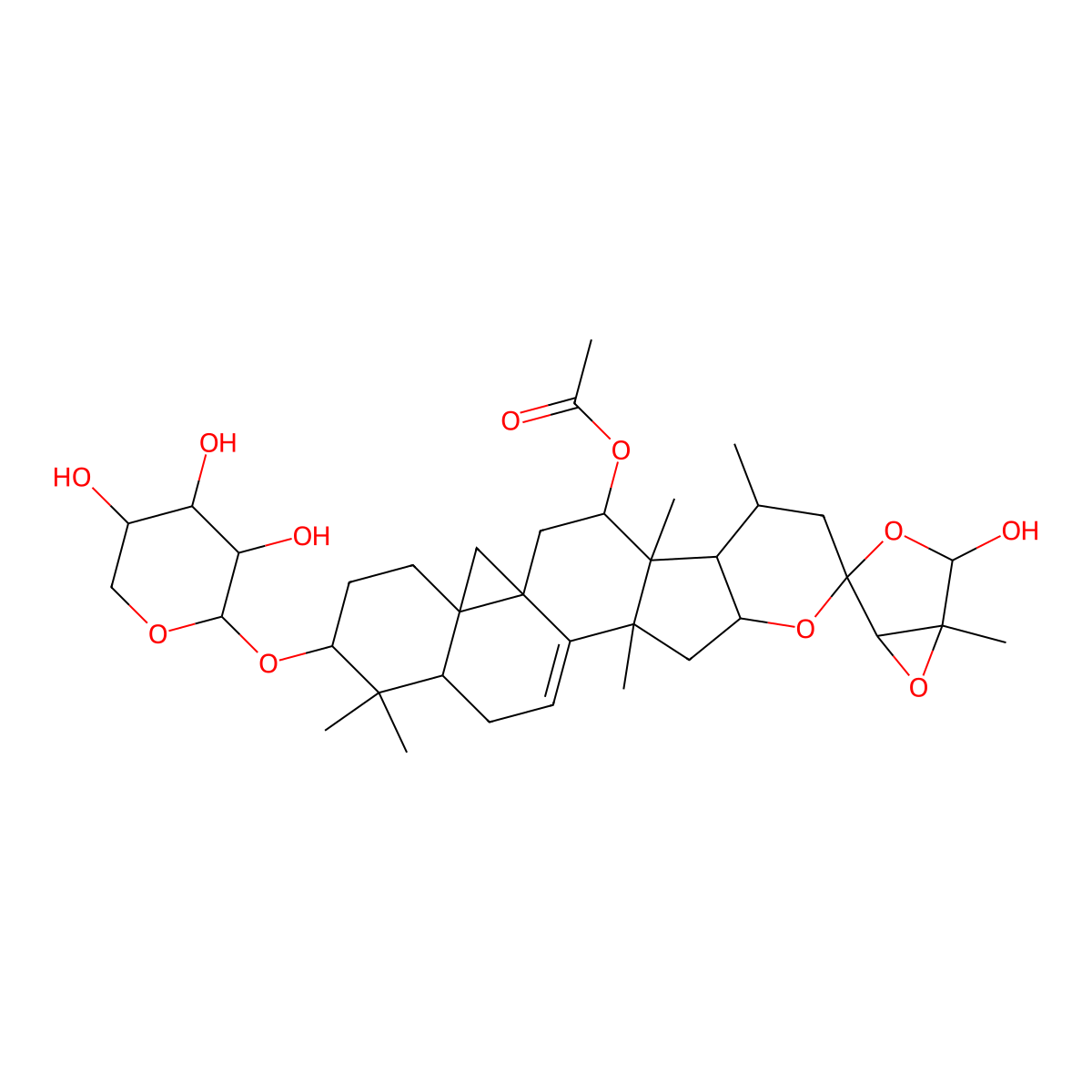 Cimicifugoside molecular structure, CAS 66176-93-0