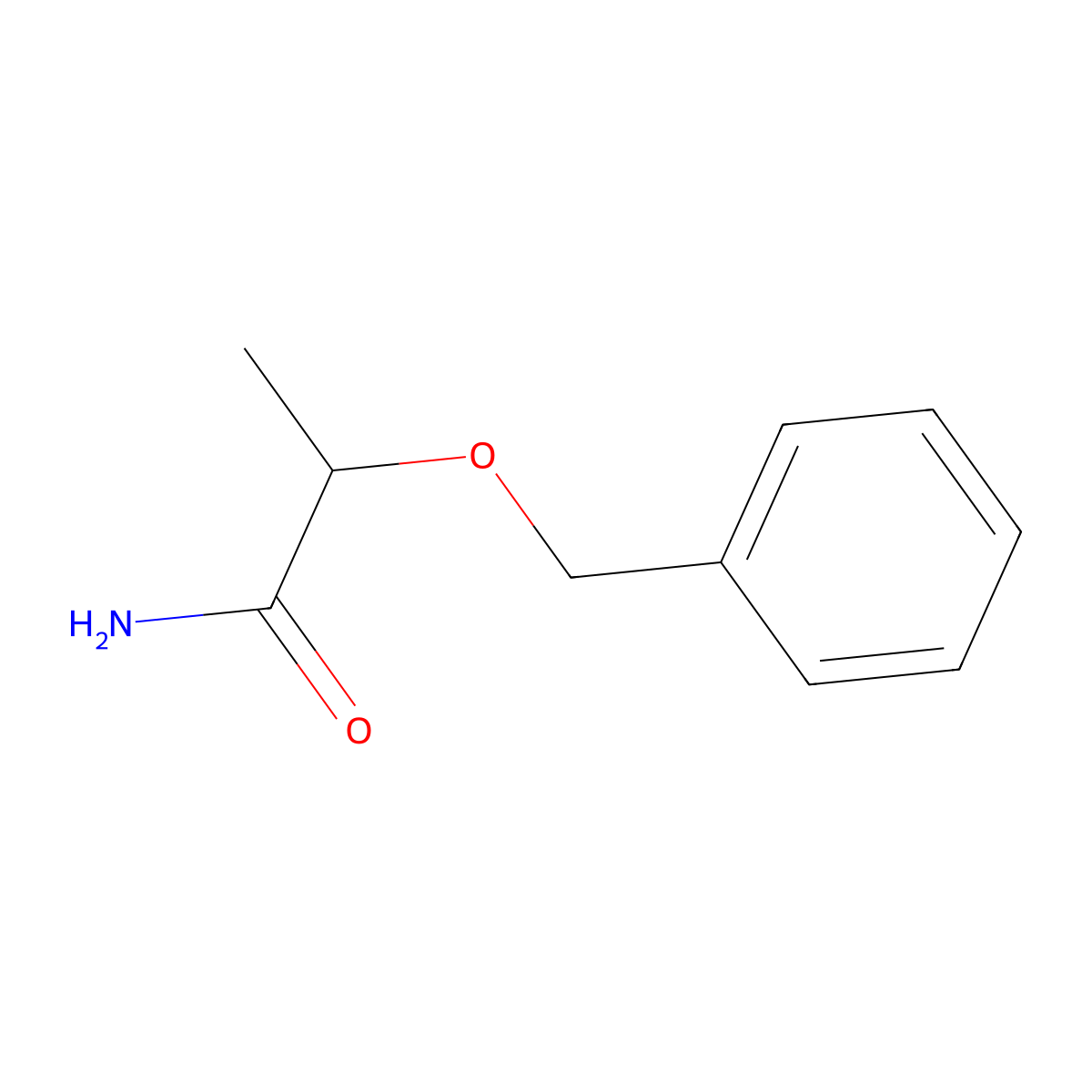 2-(Benzyloxy)propanamide molecular structure, CAS 66183-20-8