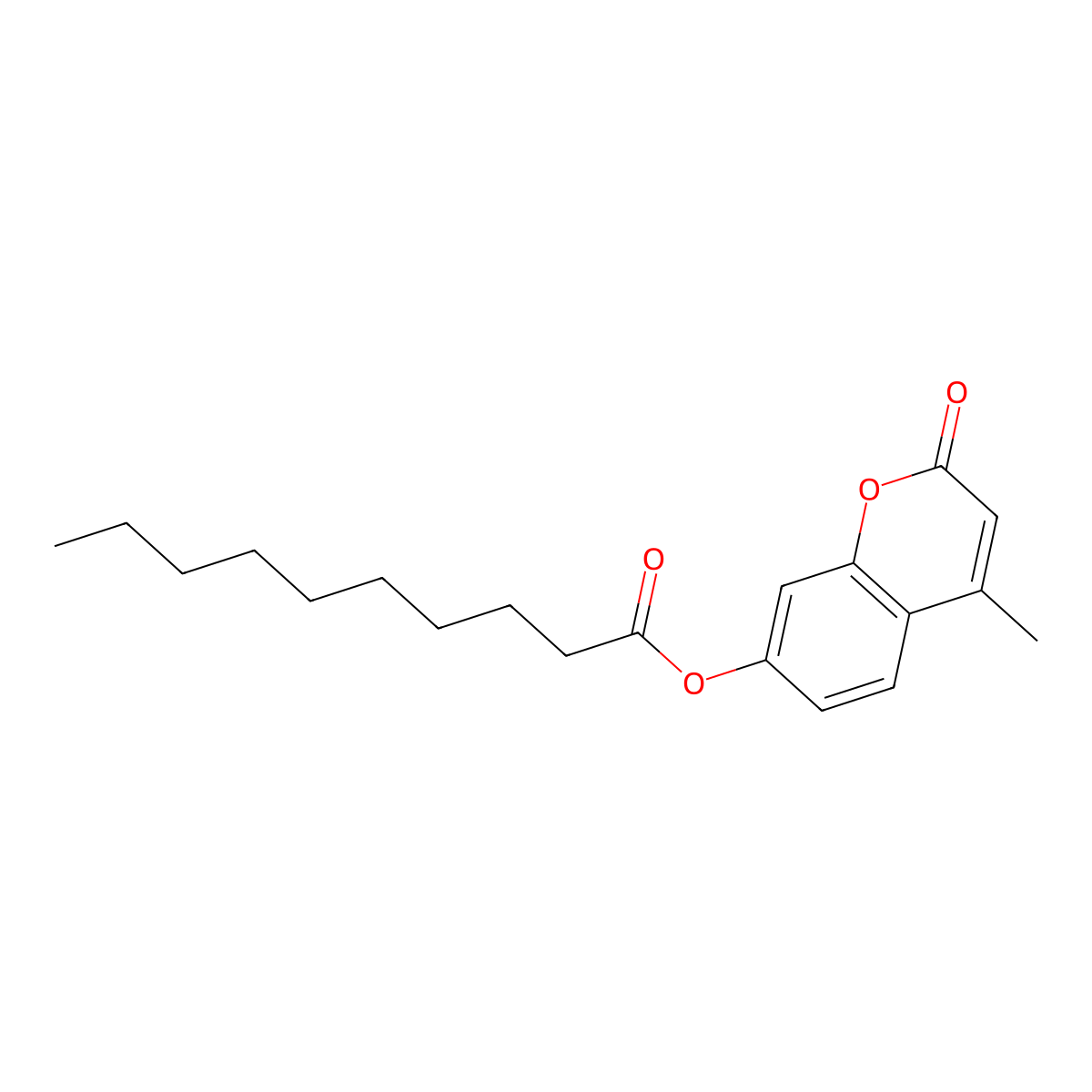 4-Methylumbelliferyl Decanoate molecular structure, CAS 66185-70-4