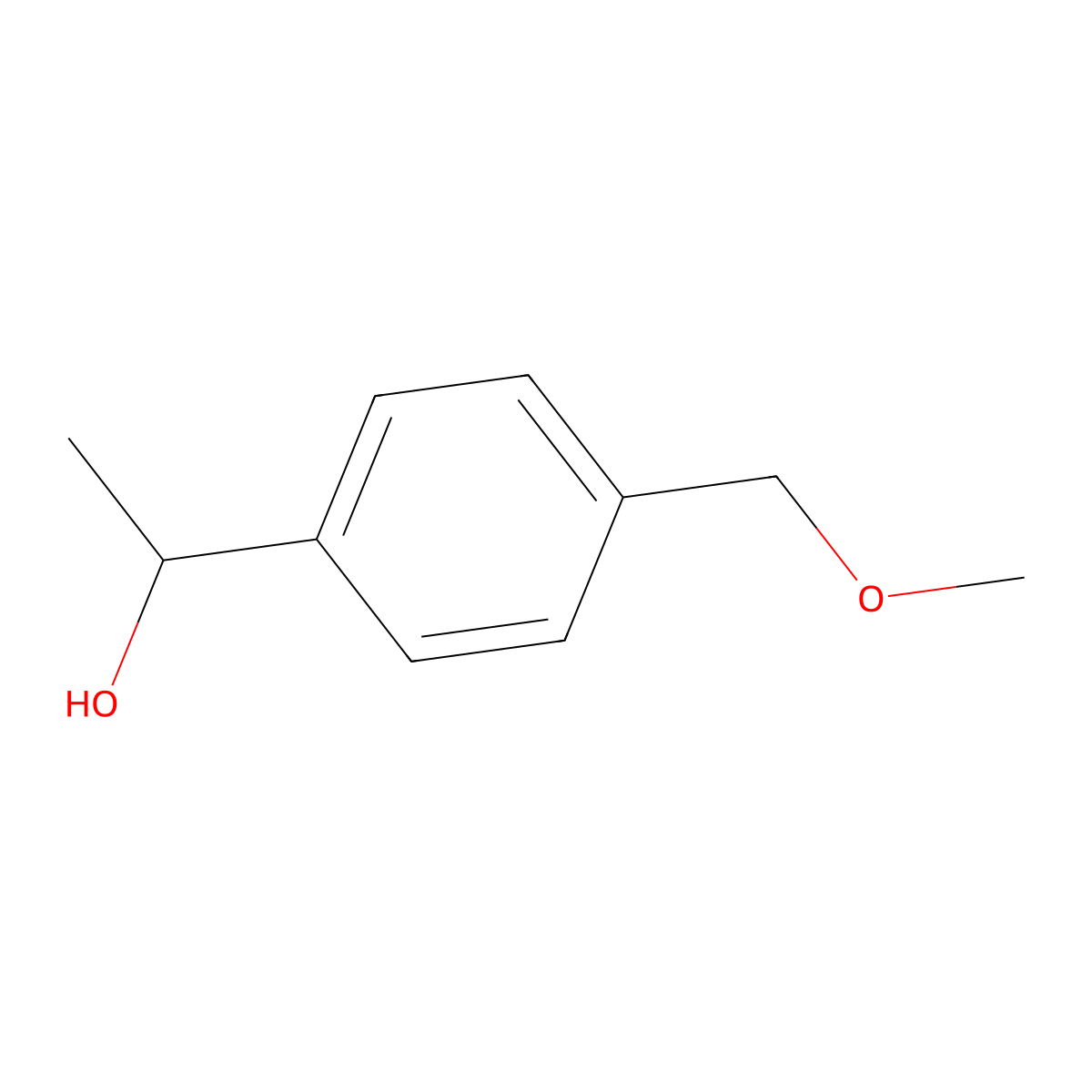 1-(4-Methoxymethylphenyl)ethanol molecular structure, CAS 66190-31-6