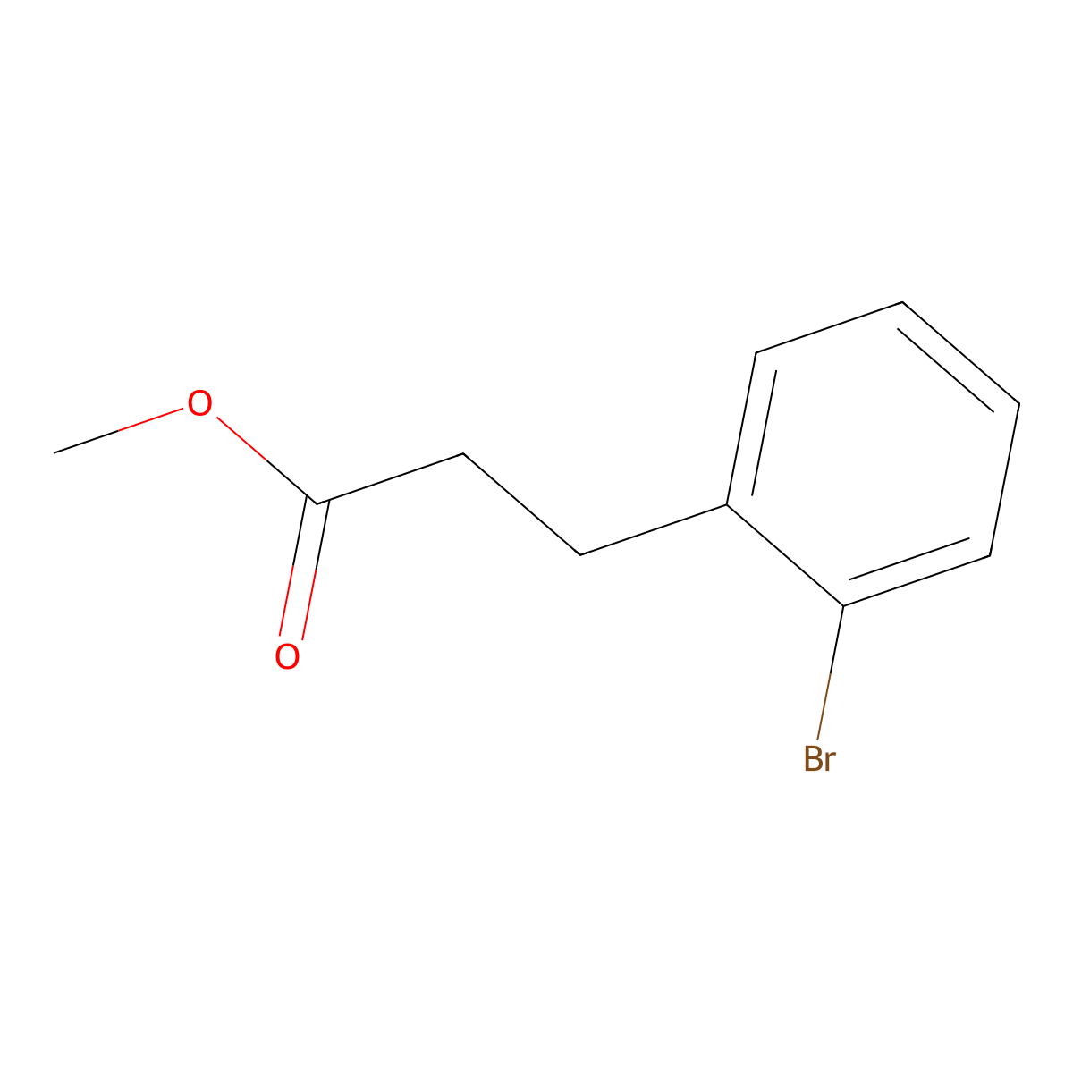 Methyl 3-(2-bromophenyl)propanoate molecular structure, CAS 66191-86-4