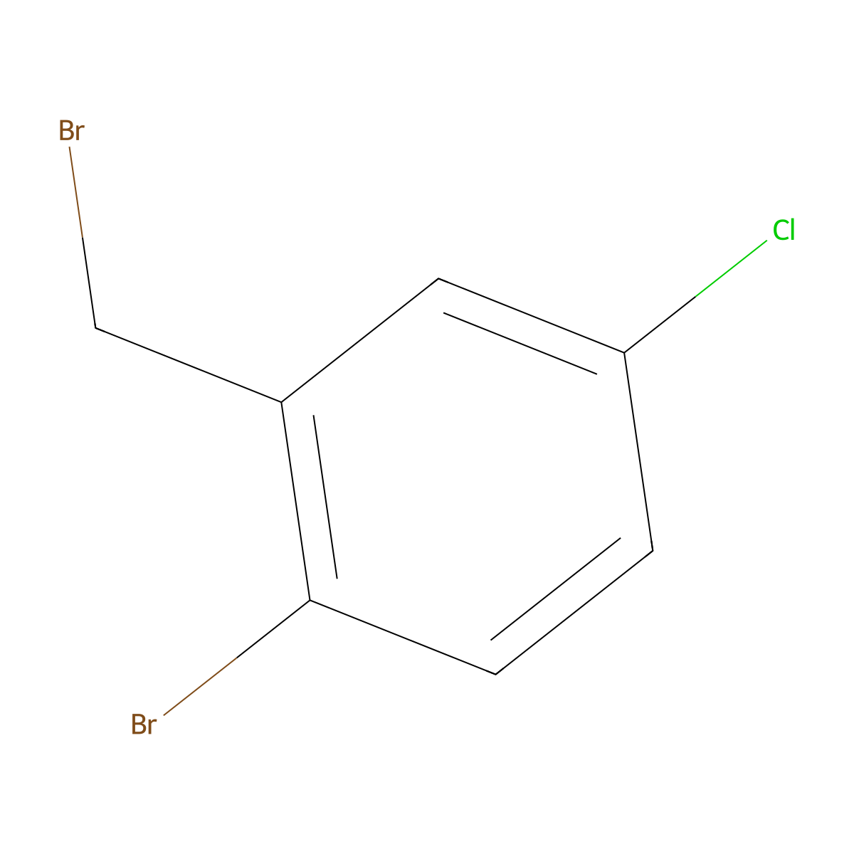 2-Bromo-5-chlorobenzyl bromide molecular structure, CAS 66192-24-3