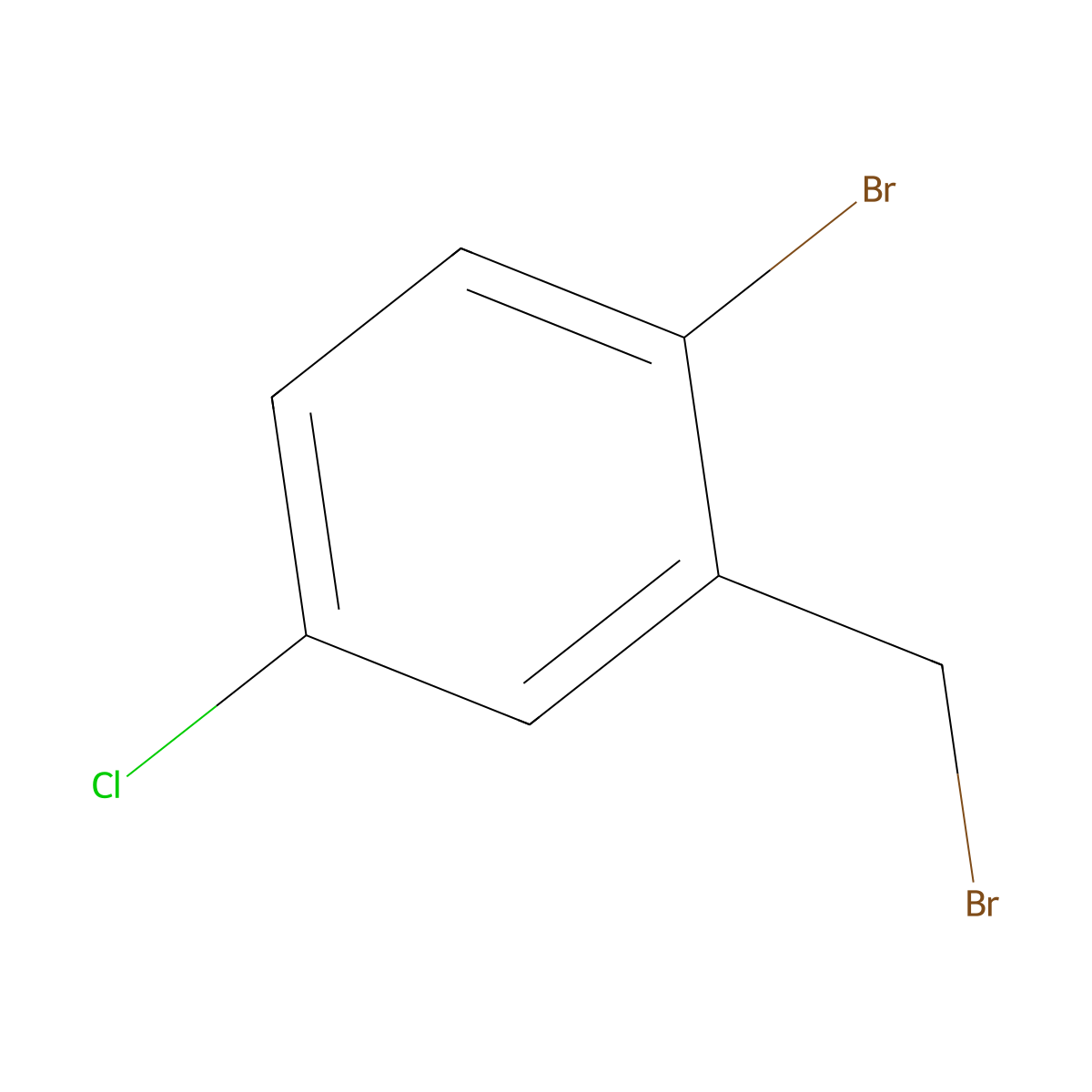 2-Bromo-5-chlorobenzyl bromide molecular structure, CAS 66192-24-3