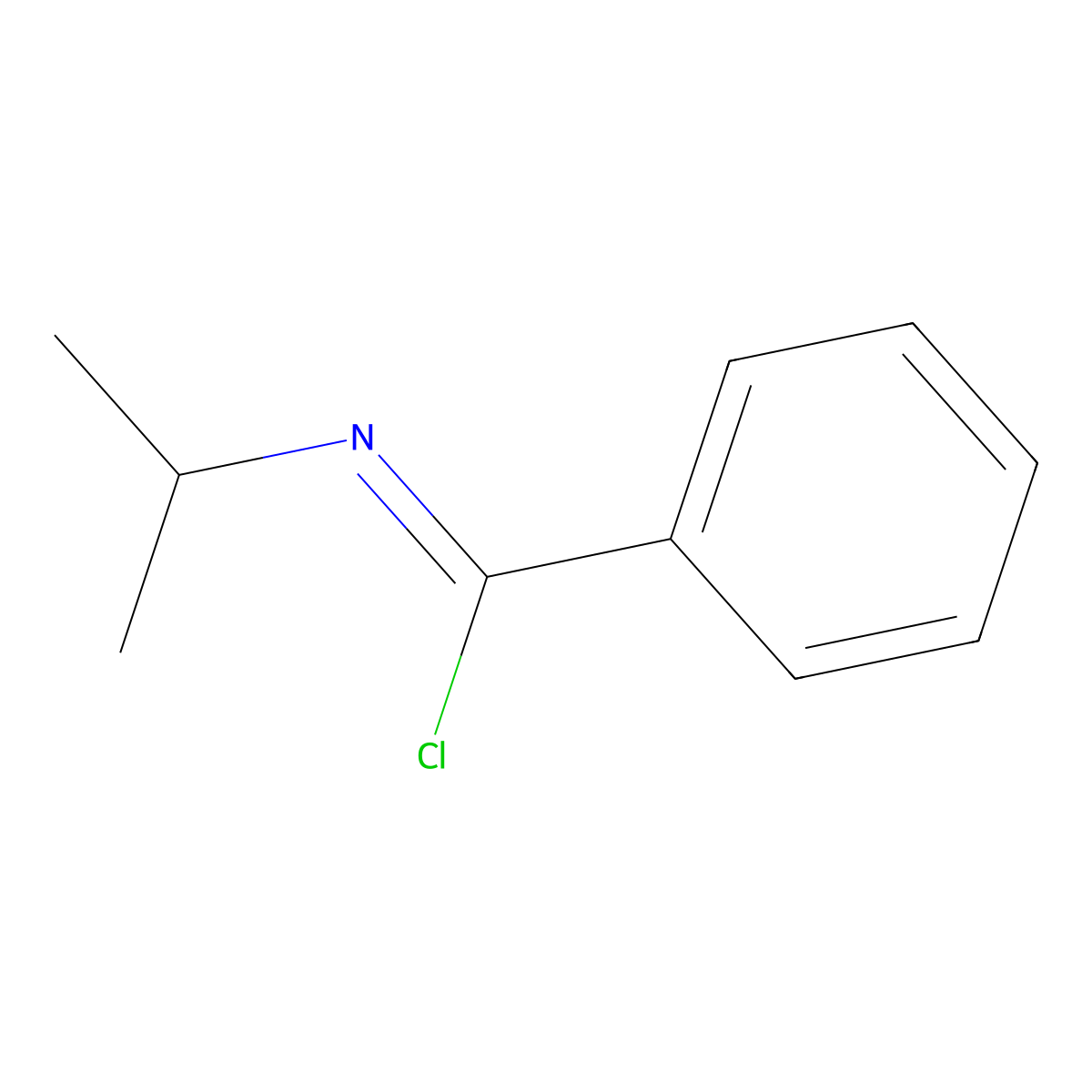 N-isopropylbenzenecarboximidoyl chloride molecular structure, CAS 6620-80-0