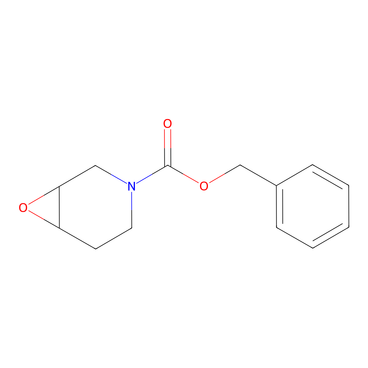 Benzyl 7-oxa-3-azabicyclo[4.1.0]heptane-3-carboxylate molecular structure, CAS 66207-08-7