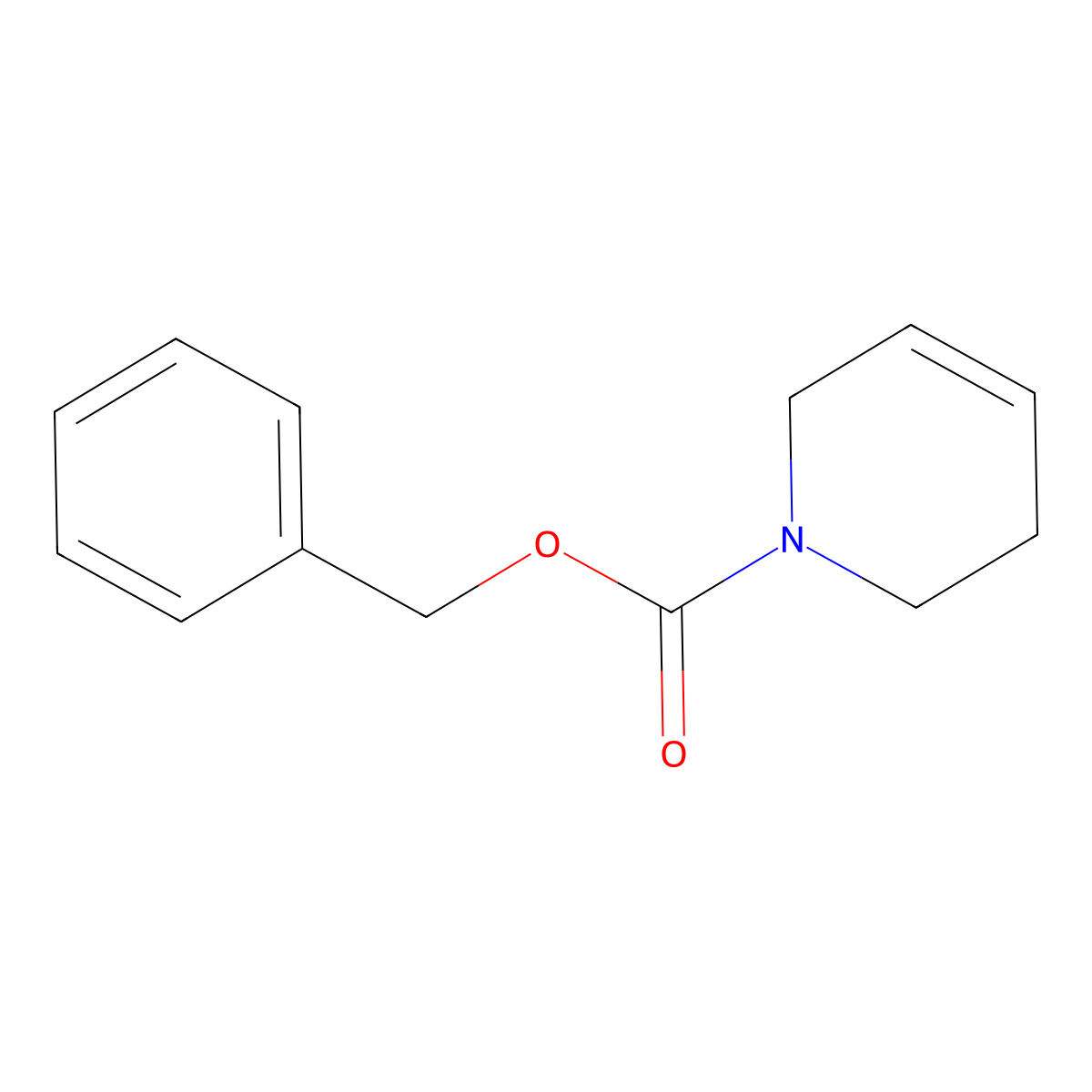 Benzyl 5,6-dihydropyridine-1(2H)-carboxylate molecular structure, CAS 66207-23-6
