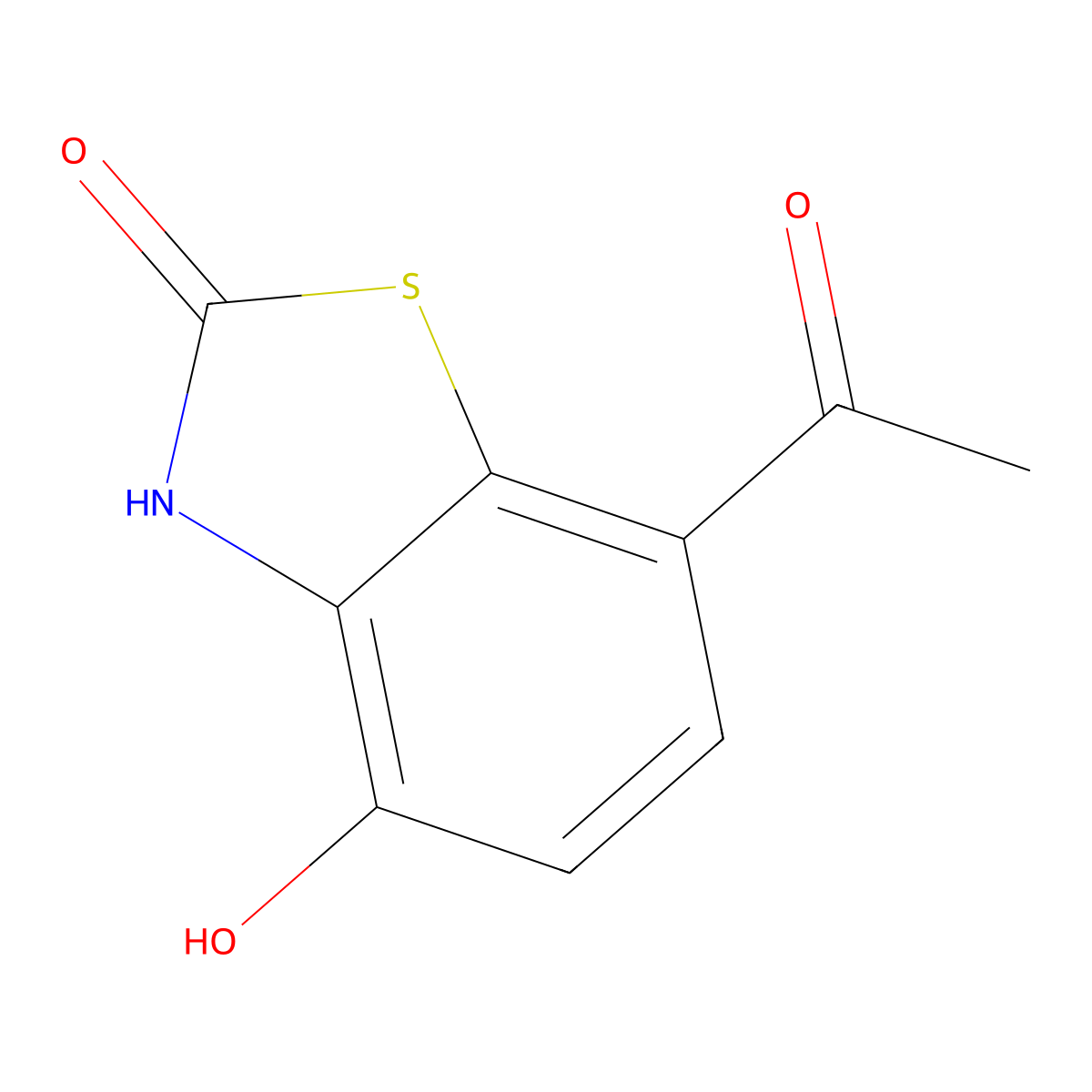 7-Acetyl-4-hydroxybenzo[d]thiazol-2(3H)-one molecular structure, CAS 662111-33-3