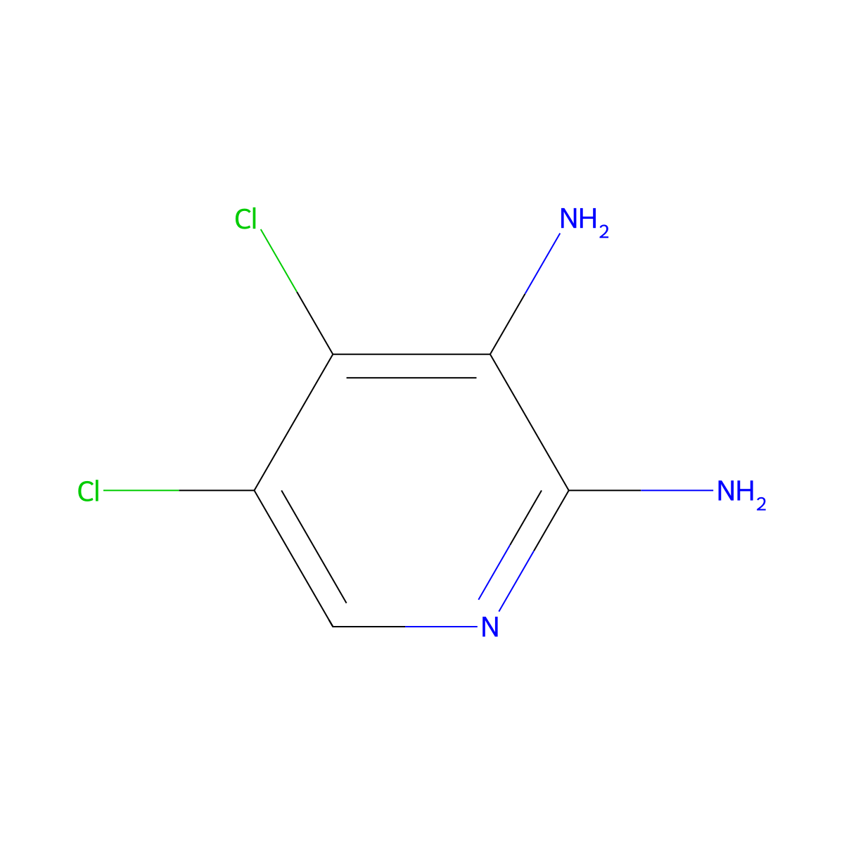 4,5-Dichloropyridine-2,3-diamine molecular structure, CAS 662116-66-7