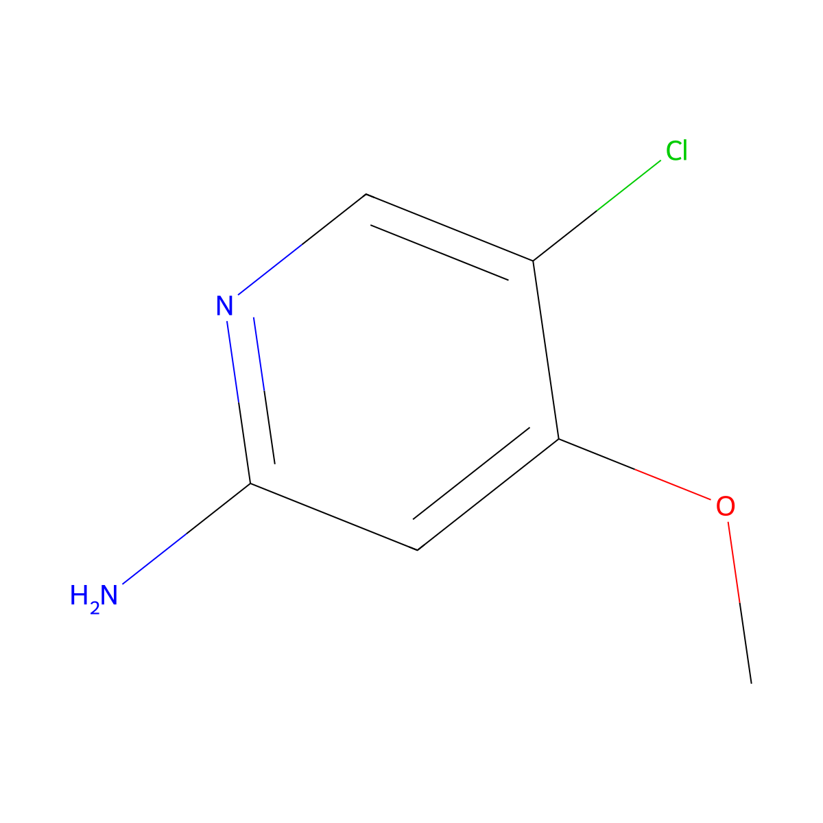 5-Chloro-4-methoxypyridin-2-amine molecular structure, CAS 662117-63-7