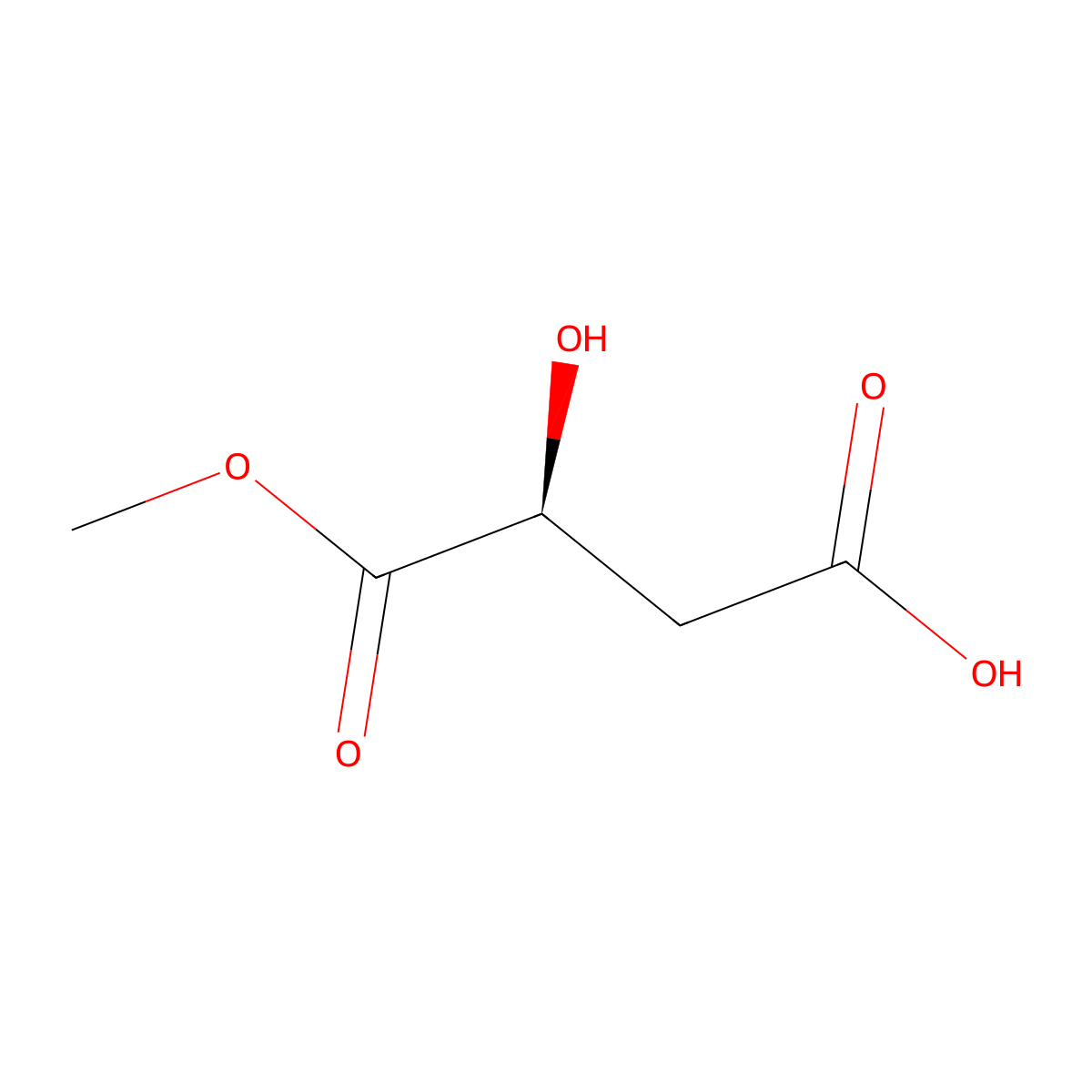 (3S)-3-Hydroxy-4-methoxy-4-oxobutanoic acid molecular structure, CAS 66212-45-1