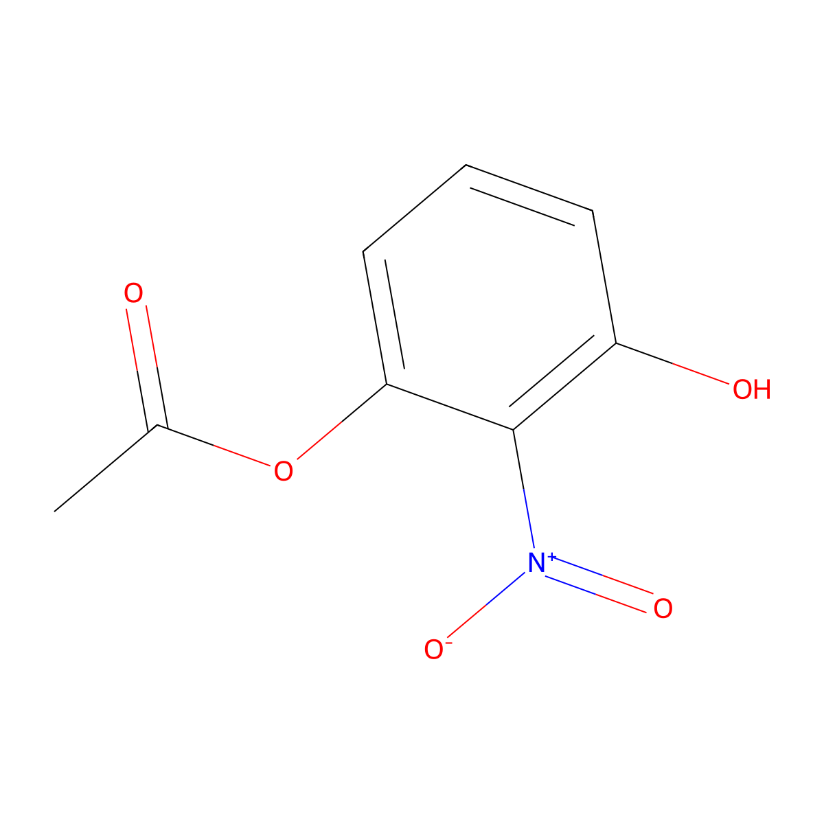 3-Hydroxy-2-nitrophenyl acetate molecular structure, CAS 662138-32-1
