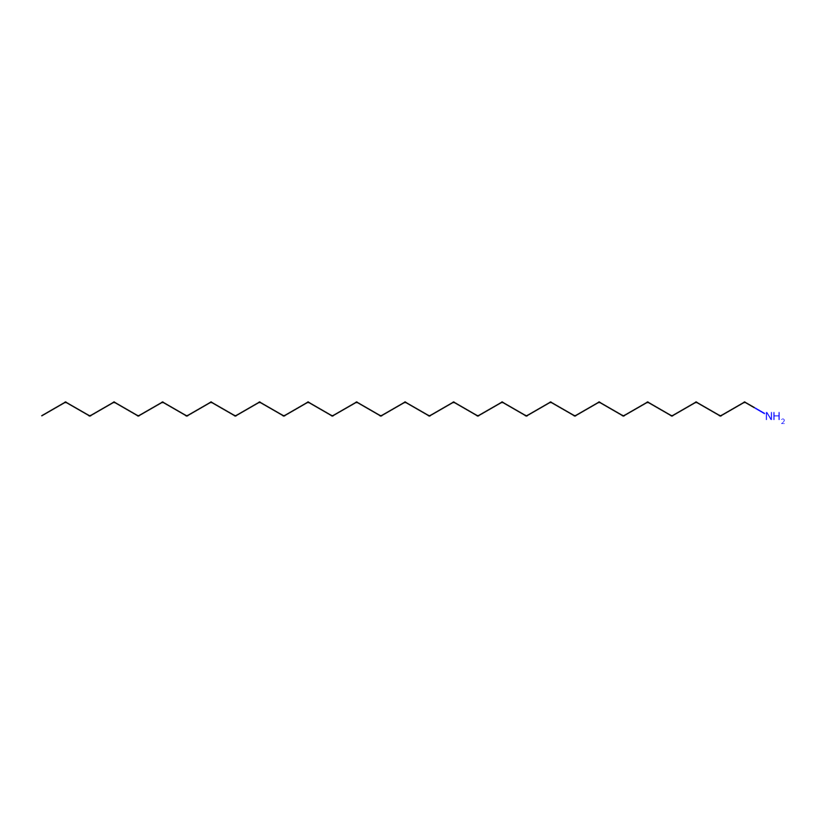 Triacontan-1-amine molecular structure, CAS 66214-00-4