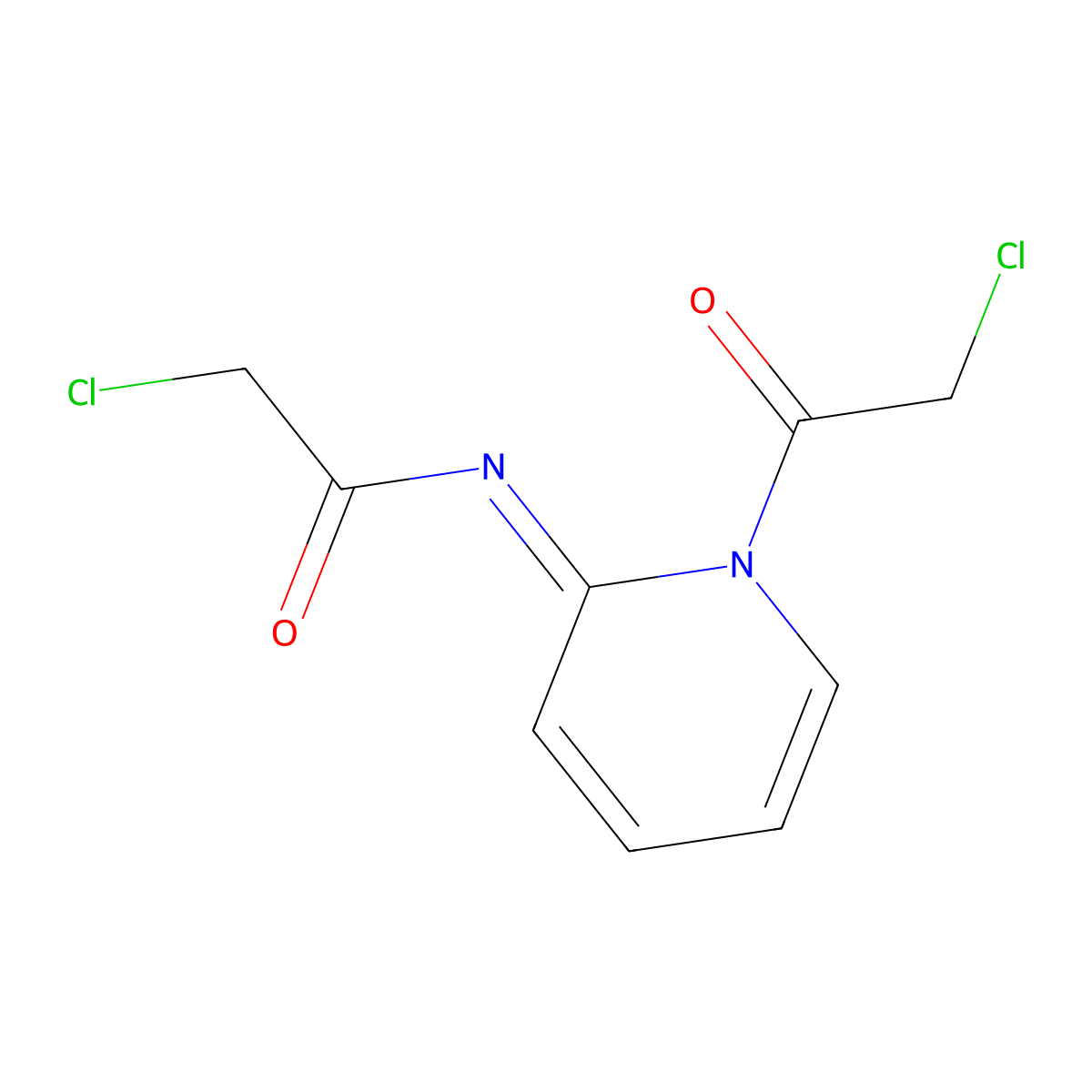 2-chloro-N-[(2E)-1-(chloroacetyl)pyridin-2(1H)-ylidene]acetamide molecular structure, CAS 662163-51-1