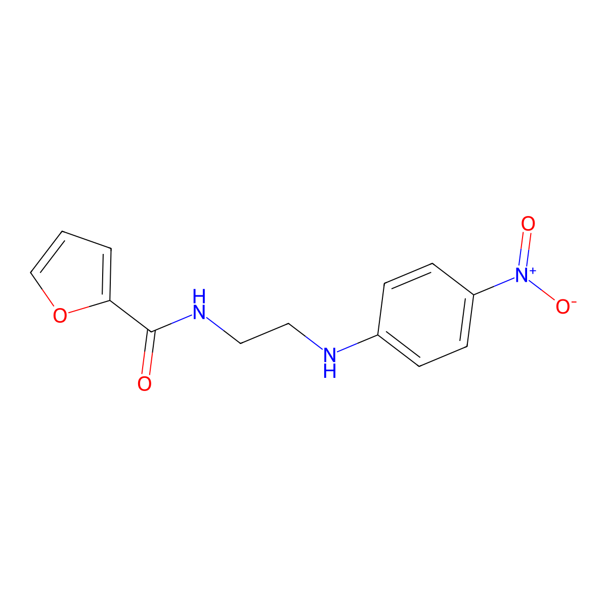N-[2-(4-nitroanilino)ethyl]furan-2-carboxamide molecular structure, CAS 662163-62-4