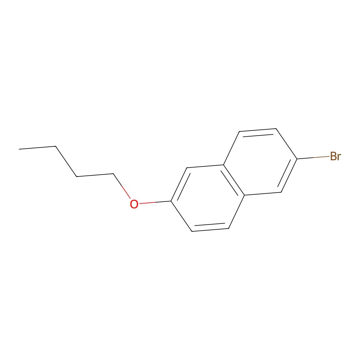 2-Bromo-6-butoxynaphthalene molecular structure, CAS 66217-20-7
