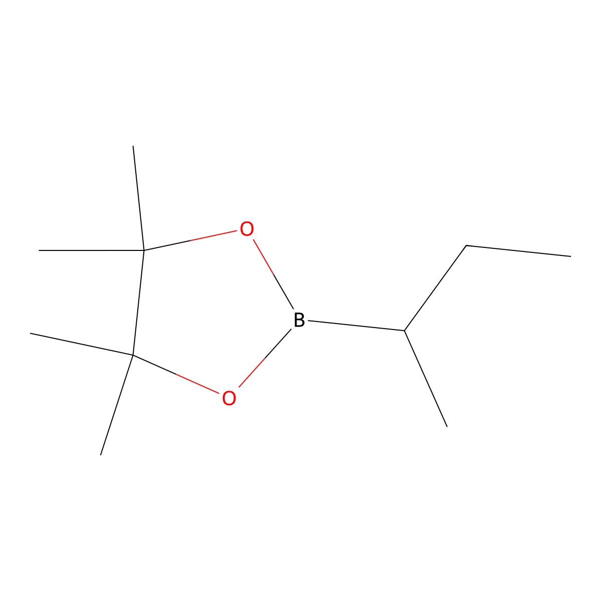 2-(Butan-2-yl)-4,4,5,5-tetramethyl-1,3,2-dioxaborolane molecular structure, CAS 66217-57-0