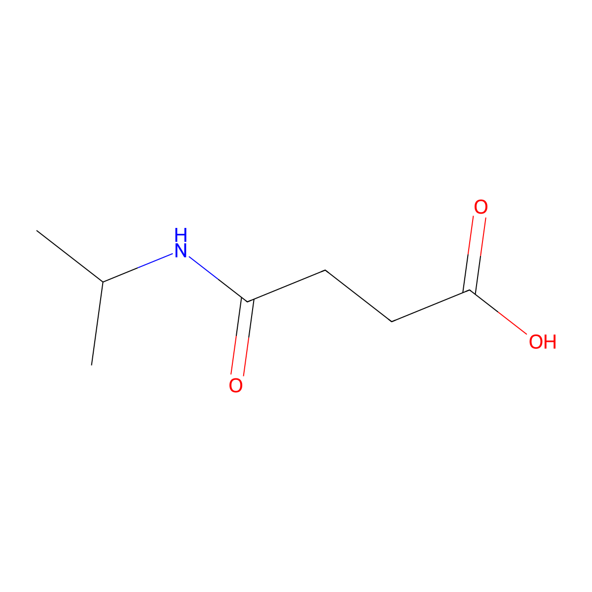 4-(Isopropylamino)-4-oxobutanoic acid molecular structure, CAS 6622-04-4