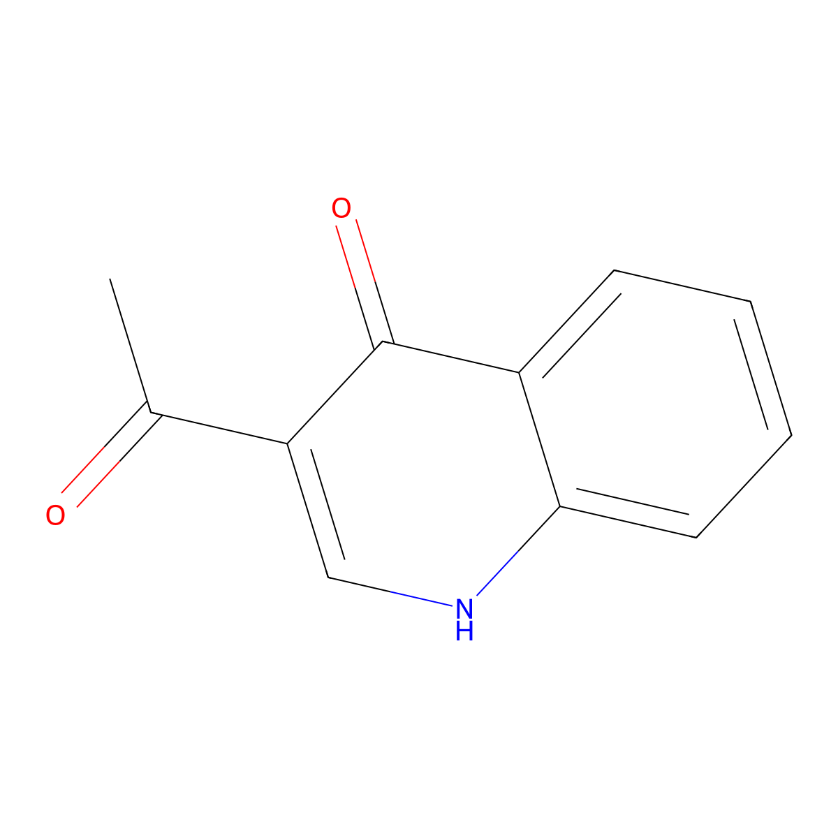 1-(4-Hydroxyquinolin-3-yl)ethanone molecular structure, CAS 6622-19-1