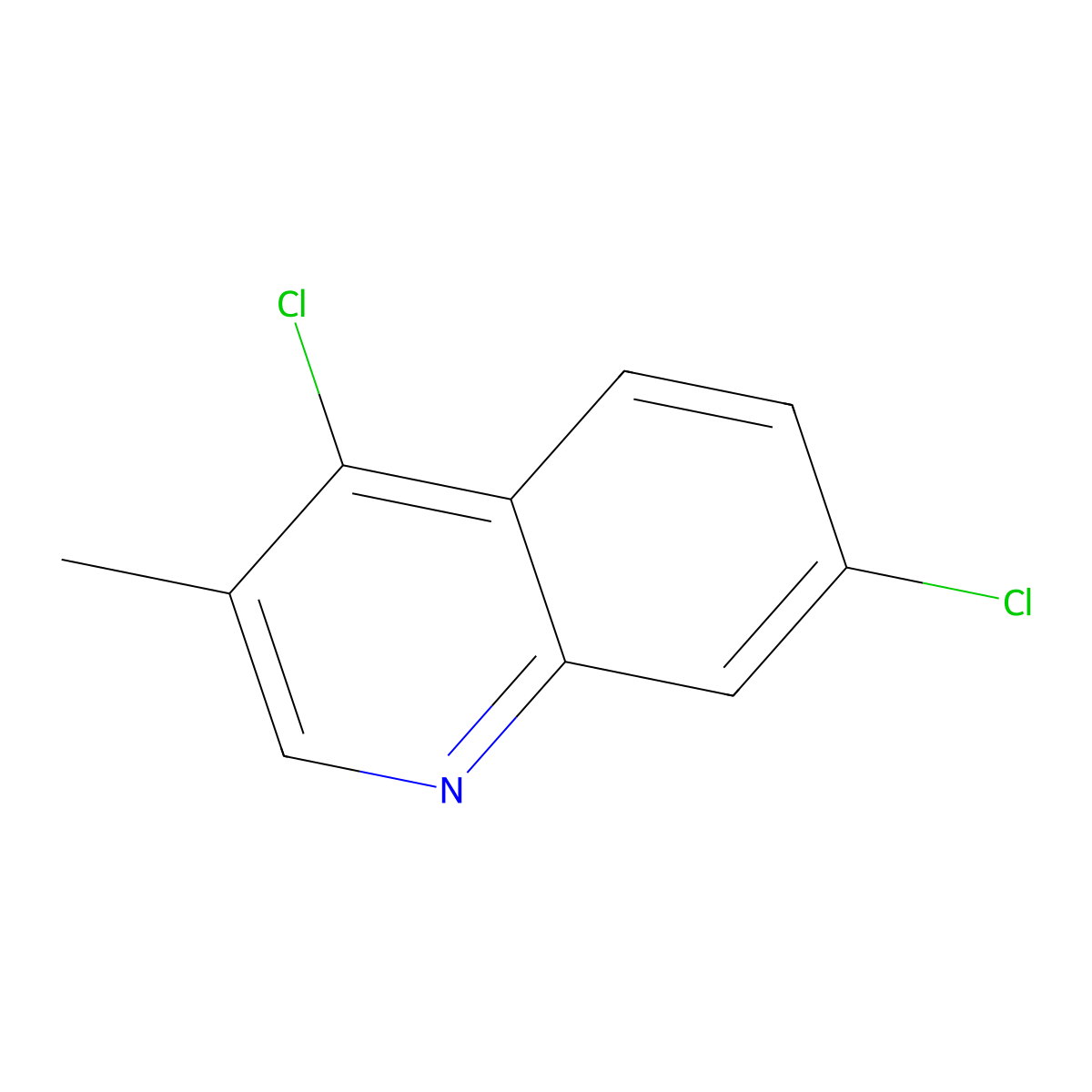4,7-Dichloro-3-methylquinoline molecular structure, CAS 6622-28-2