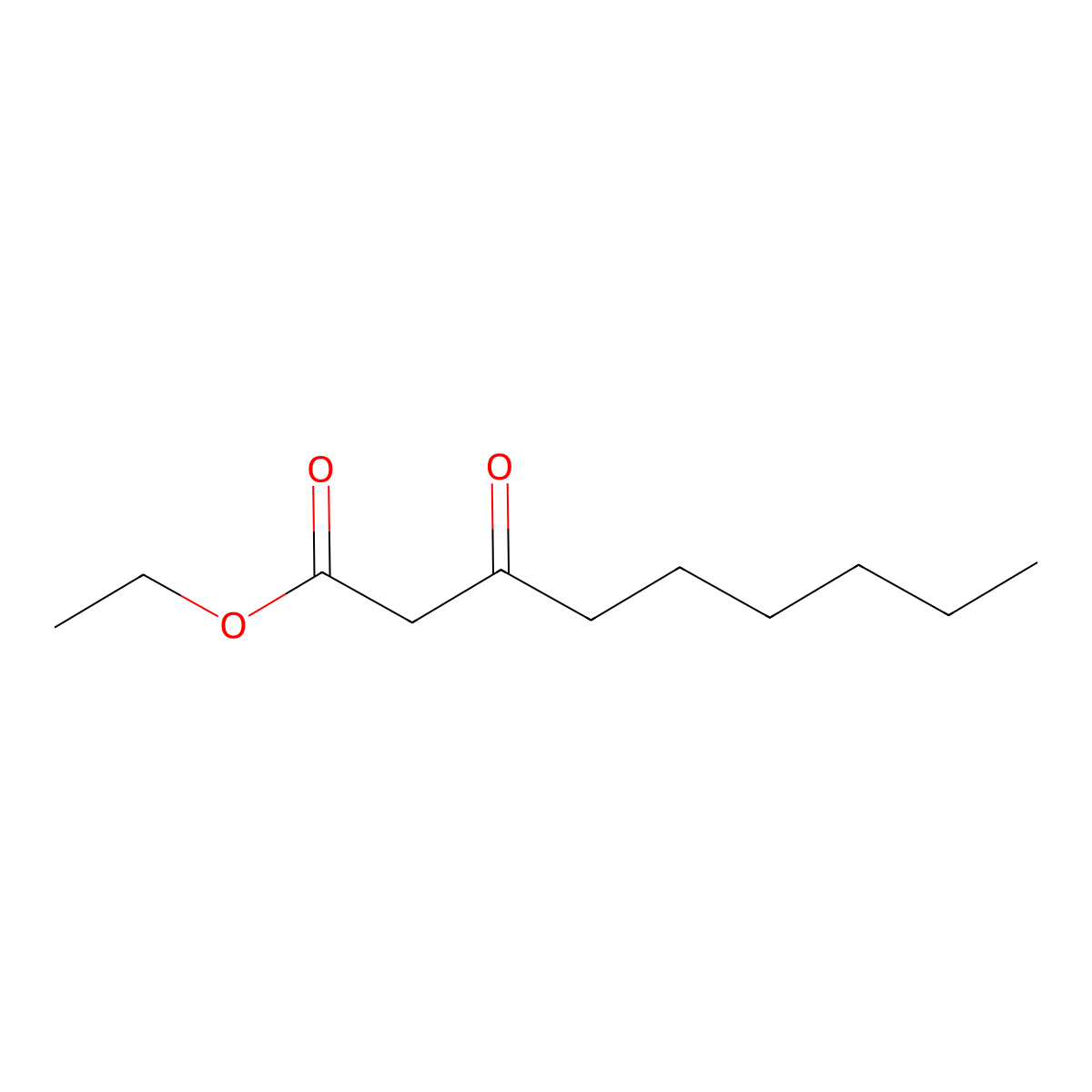 Nonanoic acid, 3-oxo-, ethyl ester molecular structure, CAS 6622-36-2