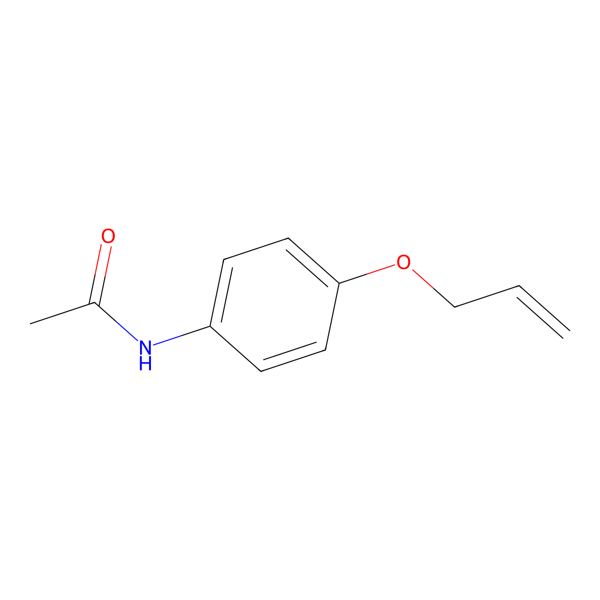 4'-Allyloxyacetanilide molecular structure, CAS 6622-73-7