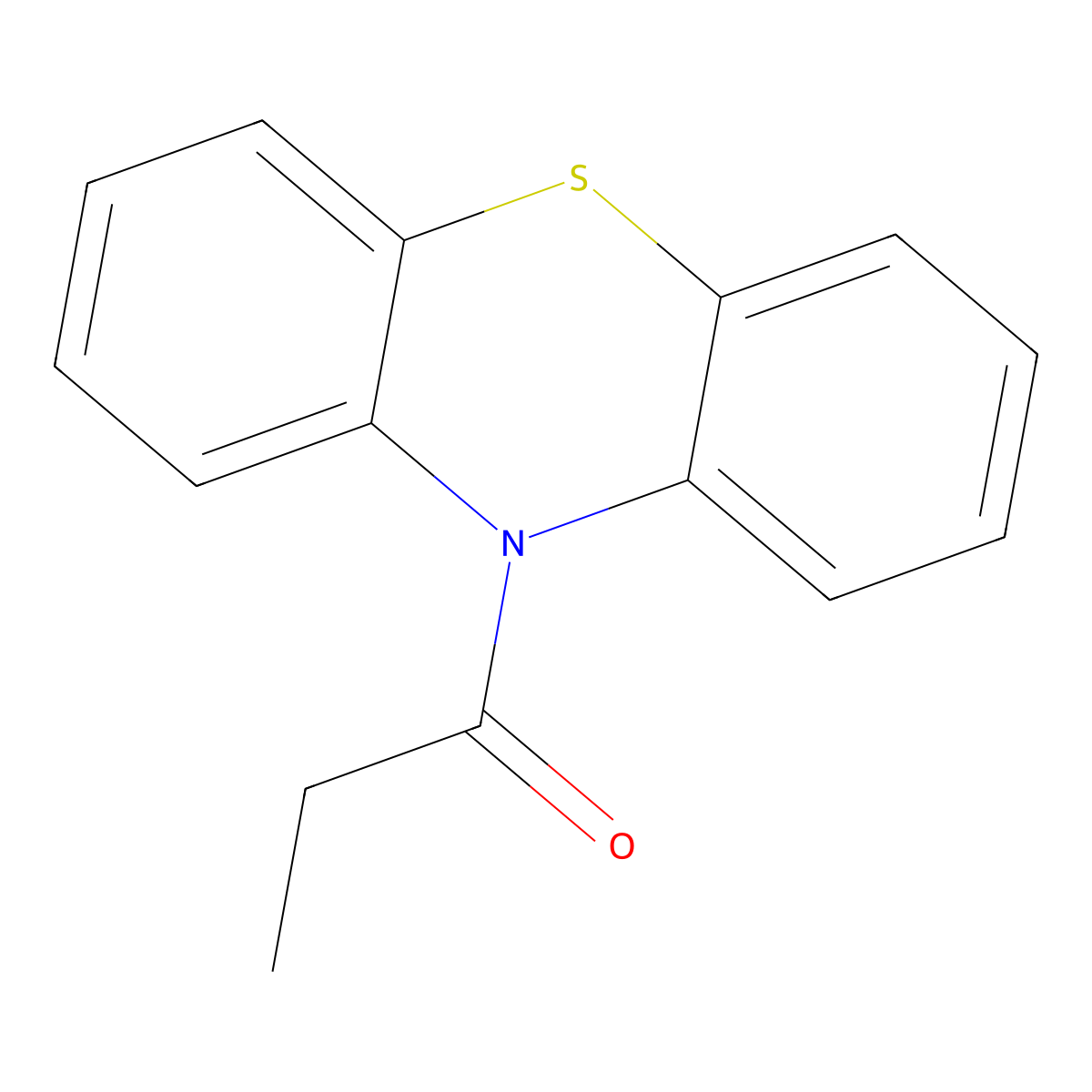 10-Propionylphenothiazine molecular structure, CAS 6622-75-9
