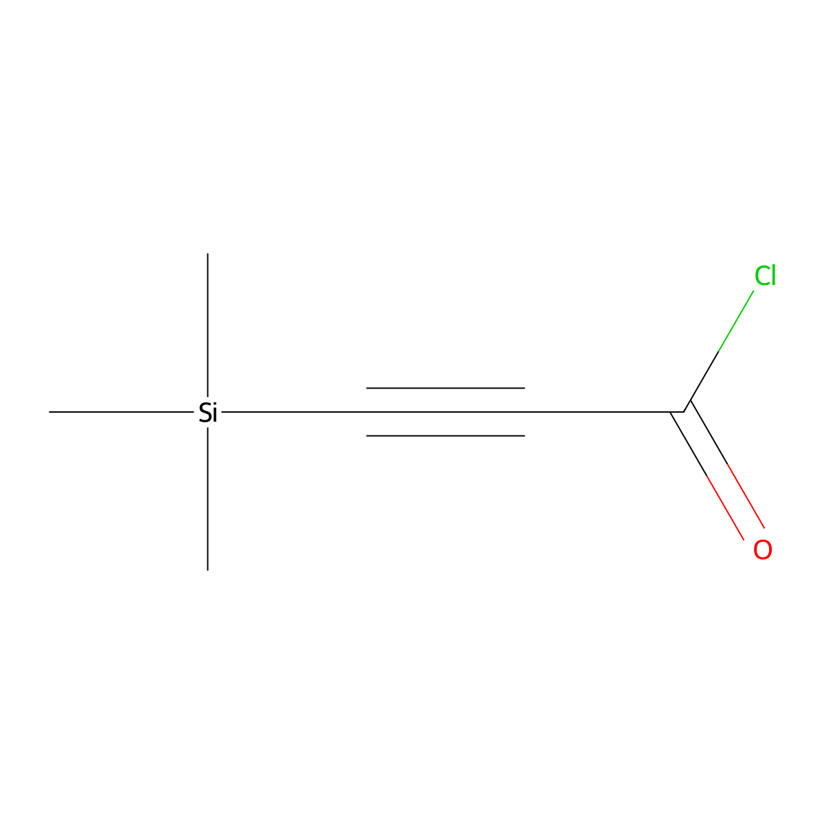 3-(Trimethylsilyl)propioloyl chloride molecular structure, CAS 66224-70-2