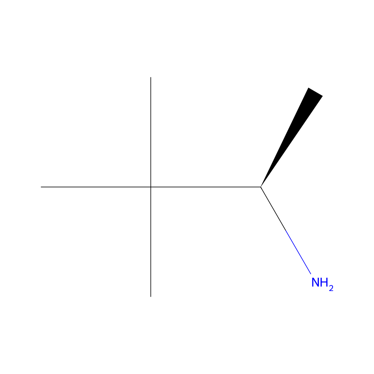 (R)-3,3-Dimethyl-2-aminobutane molecular structure, CAS 66228-31-7