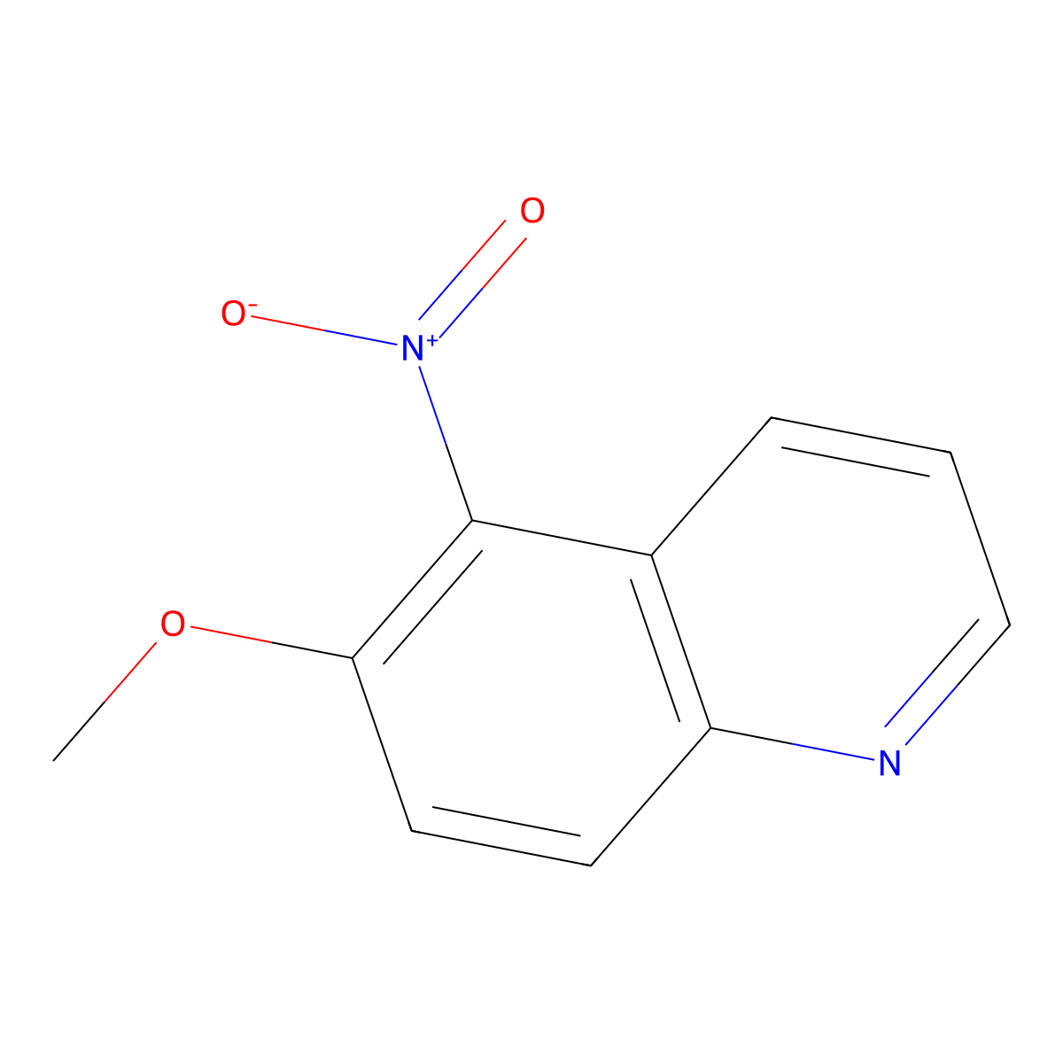 6-Methoxy-5-nitroquinoline molecular structure, CAS 6623-91-2