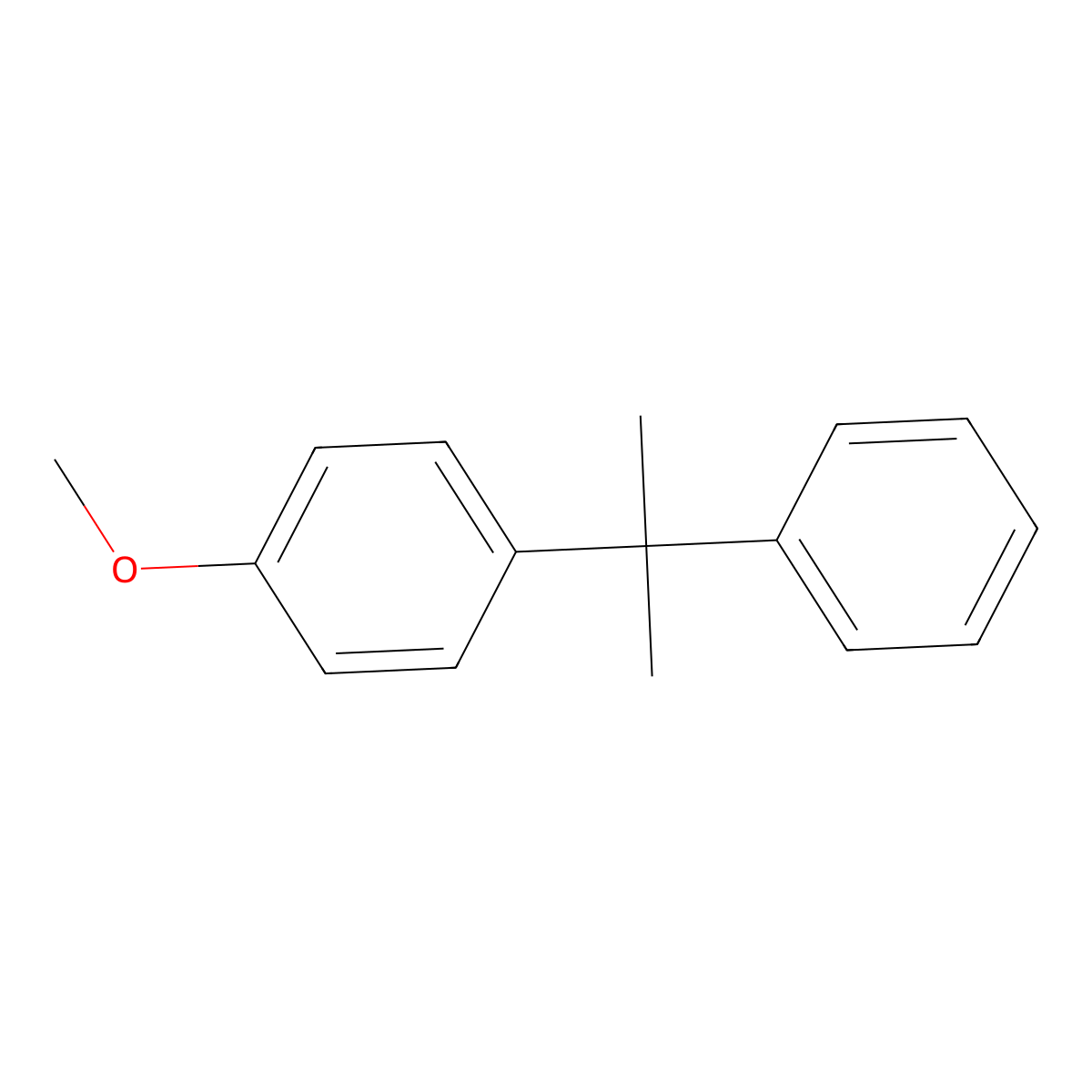 1-Methoxy-4-(2-phenylpropan-2-yl)benzene molecular structure, CAS 6623-93-4