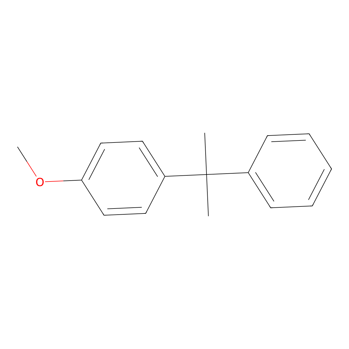 1-Methoxy-4-(2-phenylpropan-2-yl)benzene molecular structure, CAS 6623-93-4
