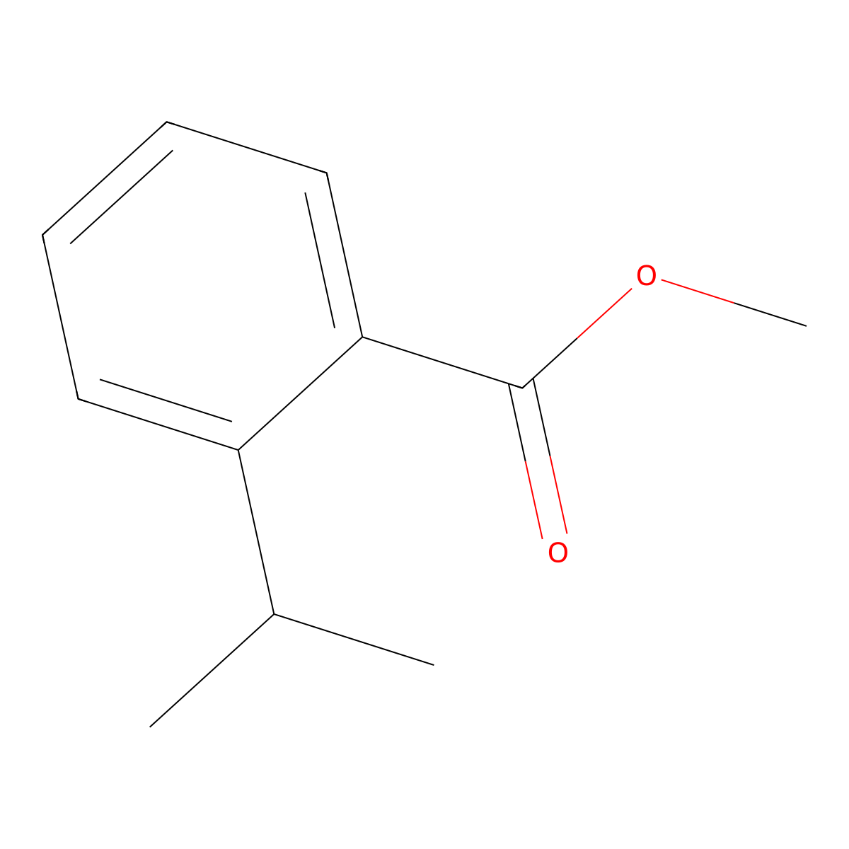 Methyl 2-Isopropylbenzoate molecular structure, CAS 6623-98-9