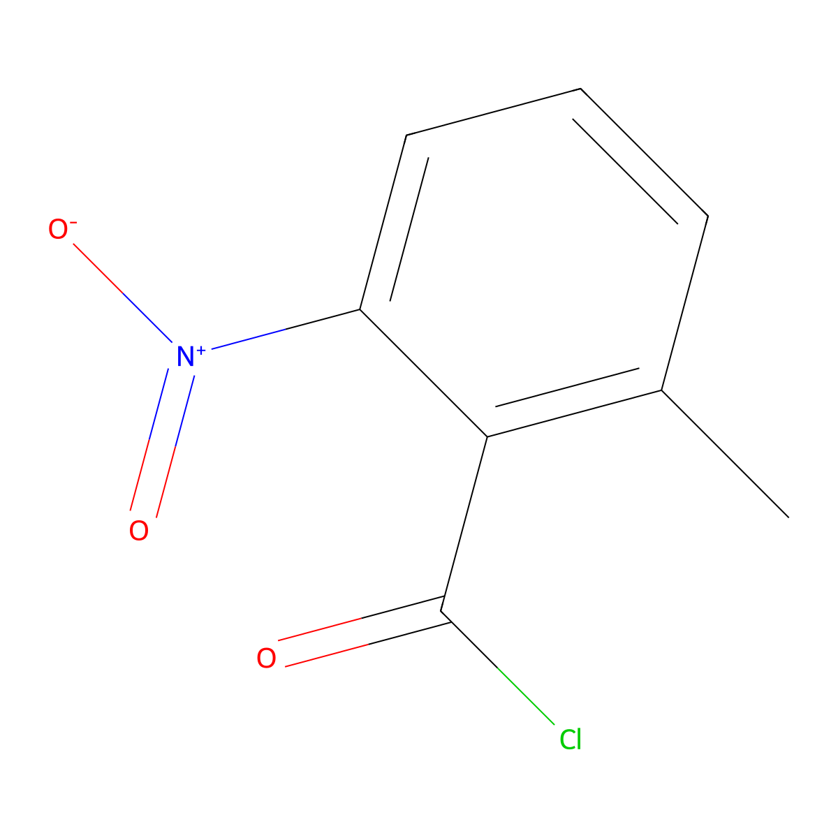 2-Methyl-6-nitrobenzoyl chloride molecular structure, CAS 66232-57-3