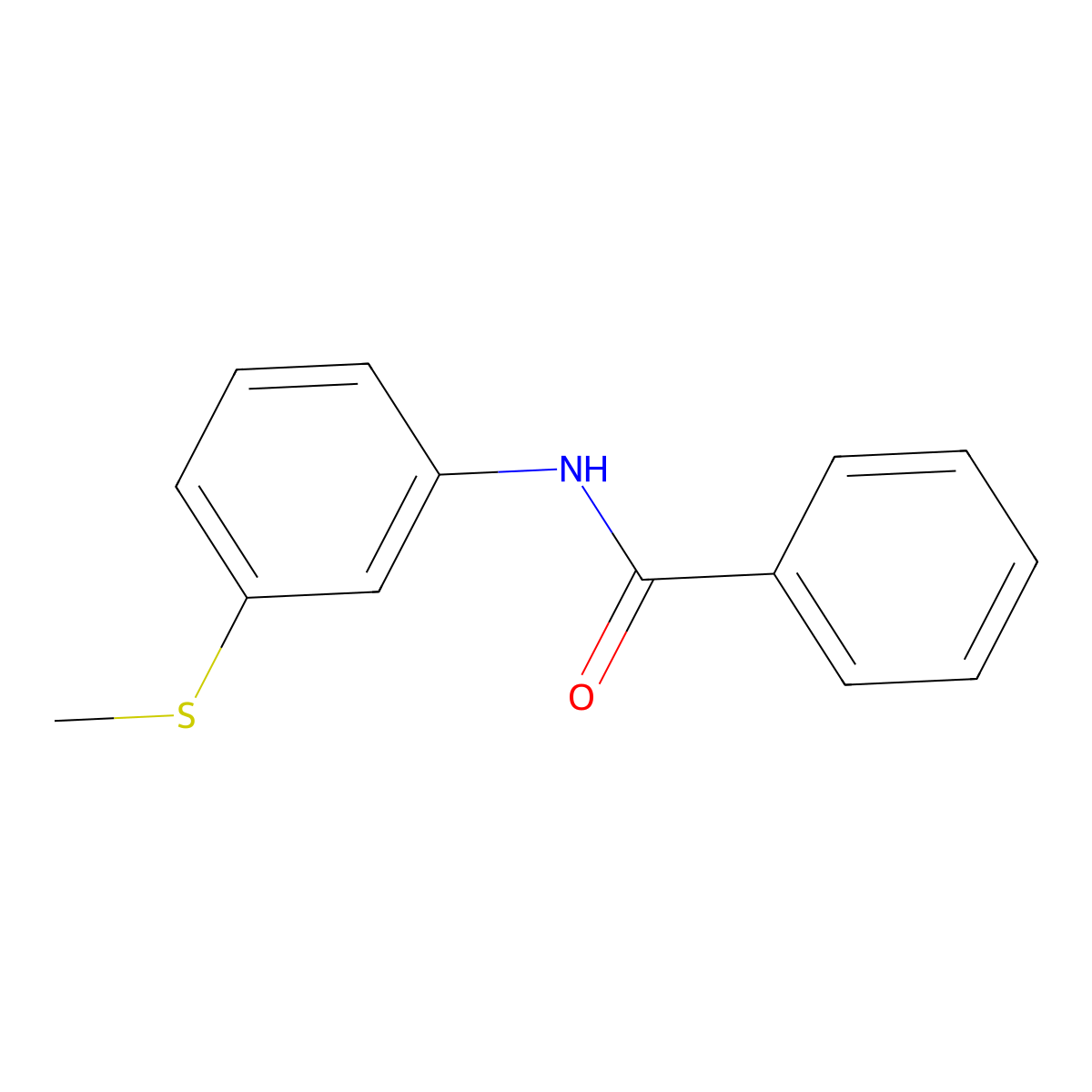 N-[3-(methylsulfanyl)phenyl]benzamide molecular structure, CAS 66239-82-5