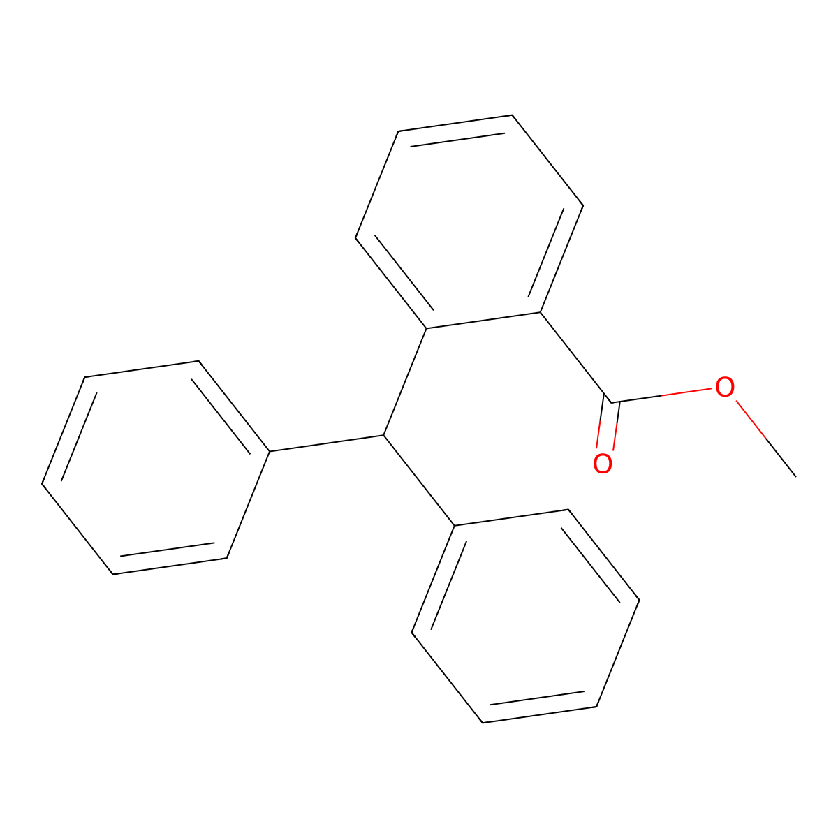 Methyl 2-benzhydrylbenzoate molecular structure, CAS 6624-03-9
