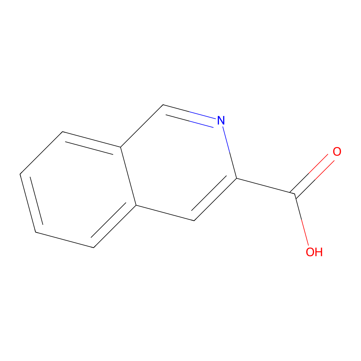 Isoquinoline-3-carboxylic acid molecular structure, CAS 6624-49-3