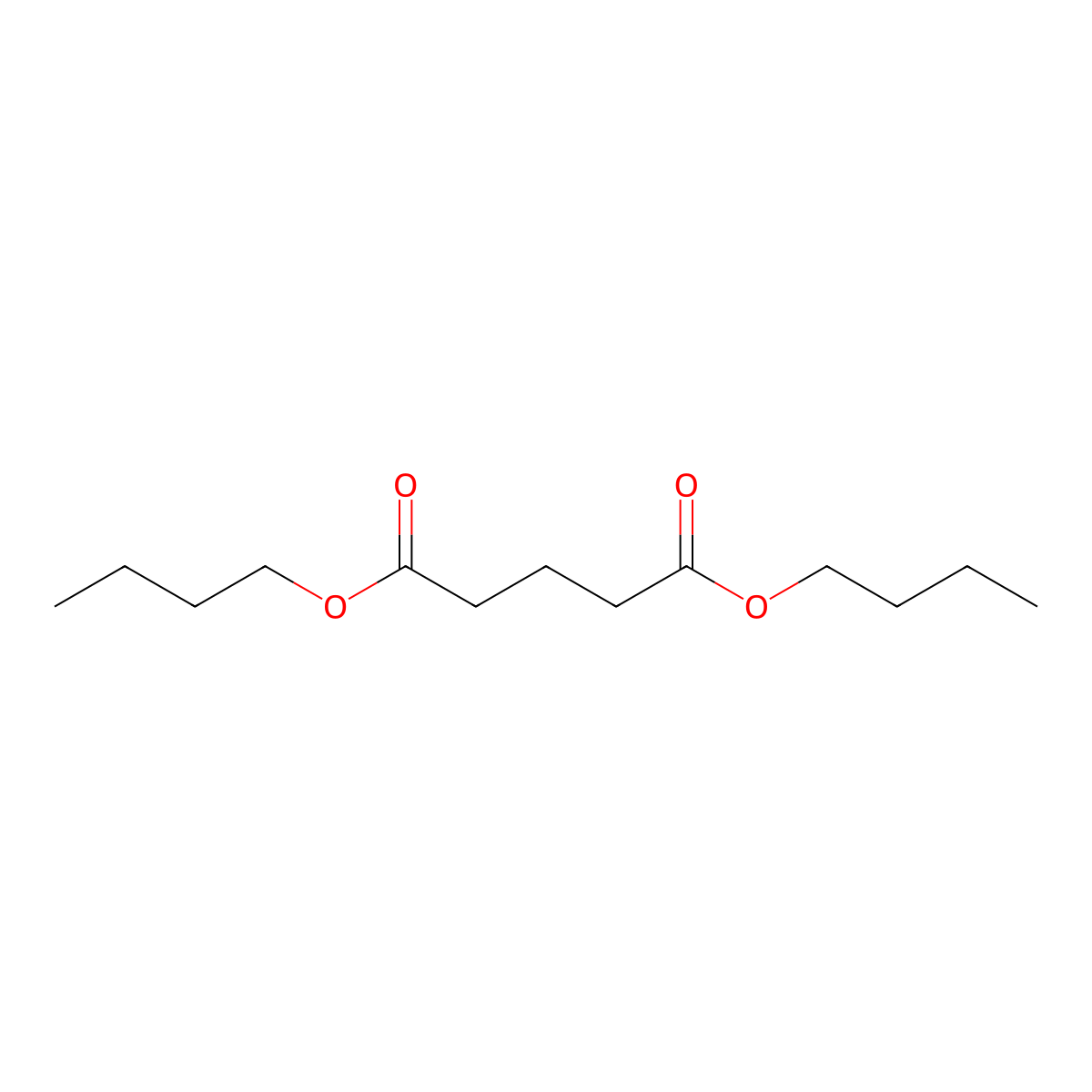 Dibutyl glutarate molecular structure, CAS 6624-57-3
