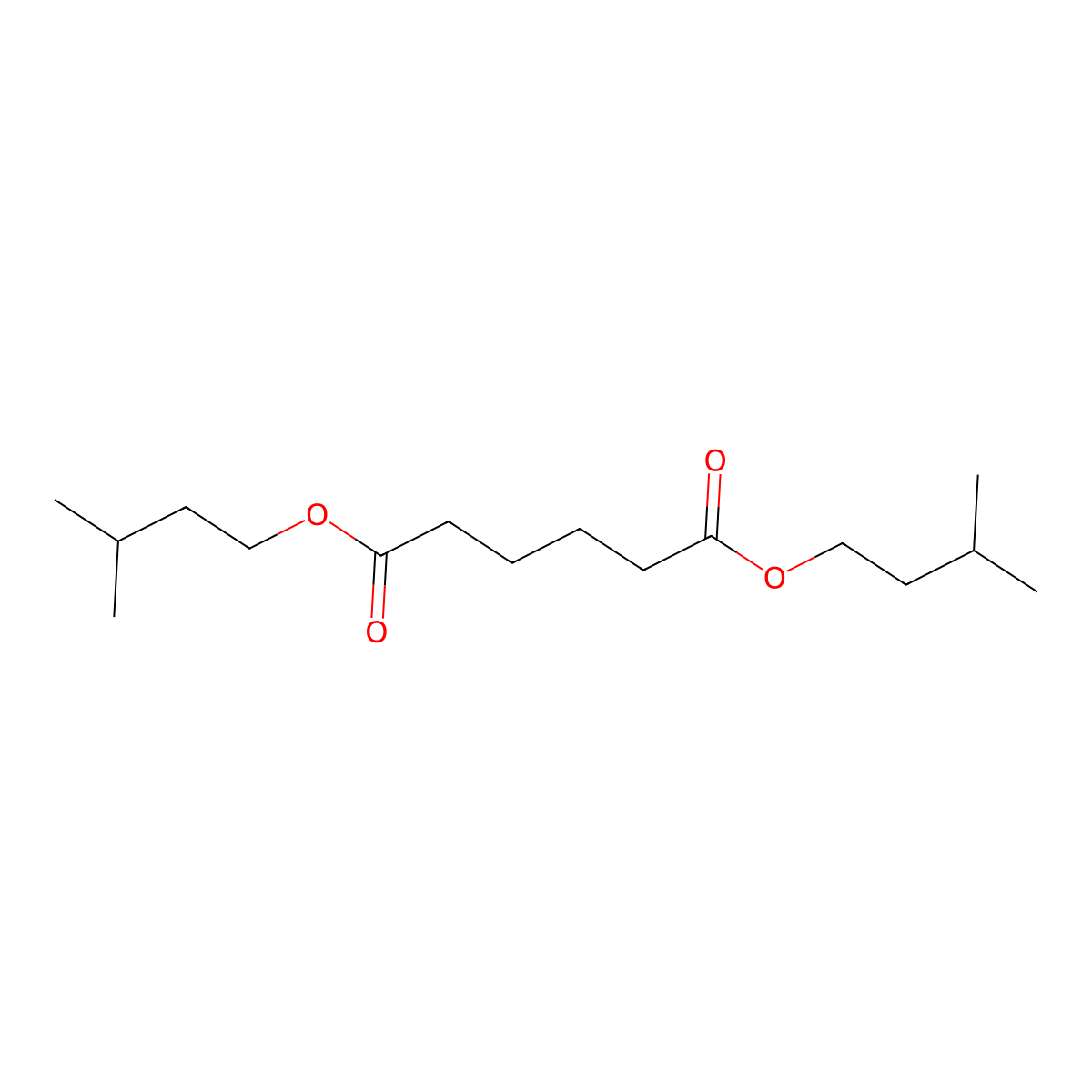 1,6-Bis(3-methylbutyl) hexanedioate molecular structure, CAS 6624-70-0