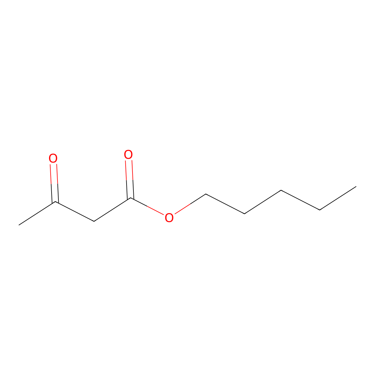 Amyl Acetoacetate molecular structure, CAS 6624-84-6