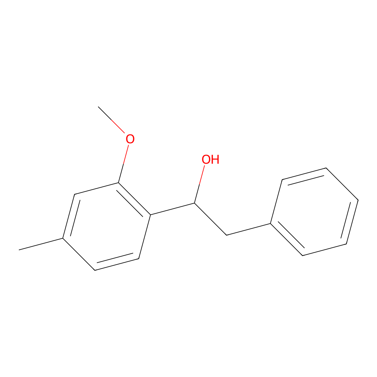 alpha-(2-Methoxy-4-methylphenyl)benZeneethanol molecular structure, CAS 66248-80-4