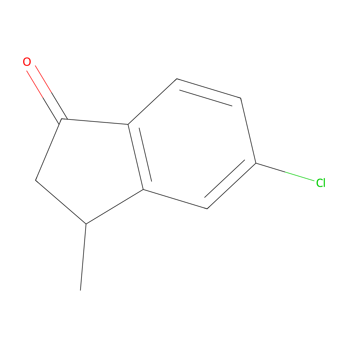 5-Chloro-3-methyl-2,3-dihydro-1H-inden-1-one molecular structure, CAS 66248-97-3