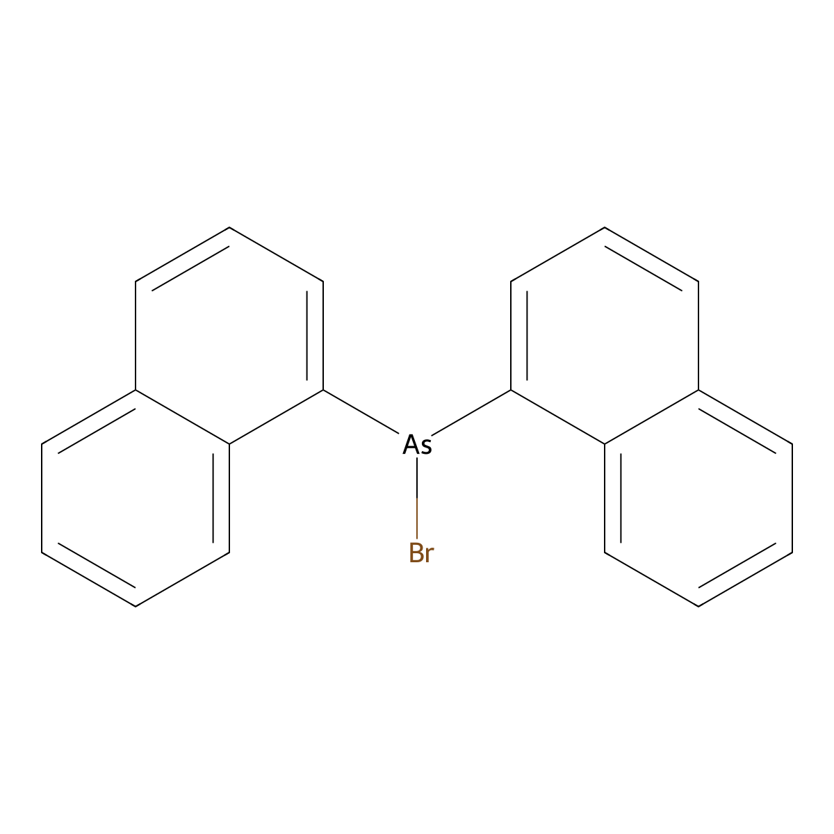 Dinaphthalen-1-ylarsinous bromide molecular structure, CAS 6625-33-8